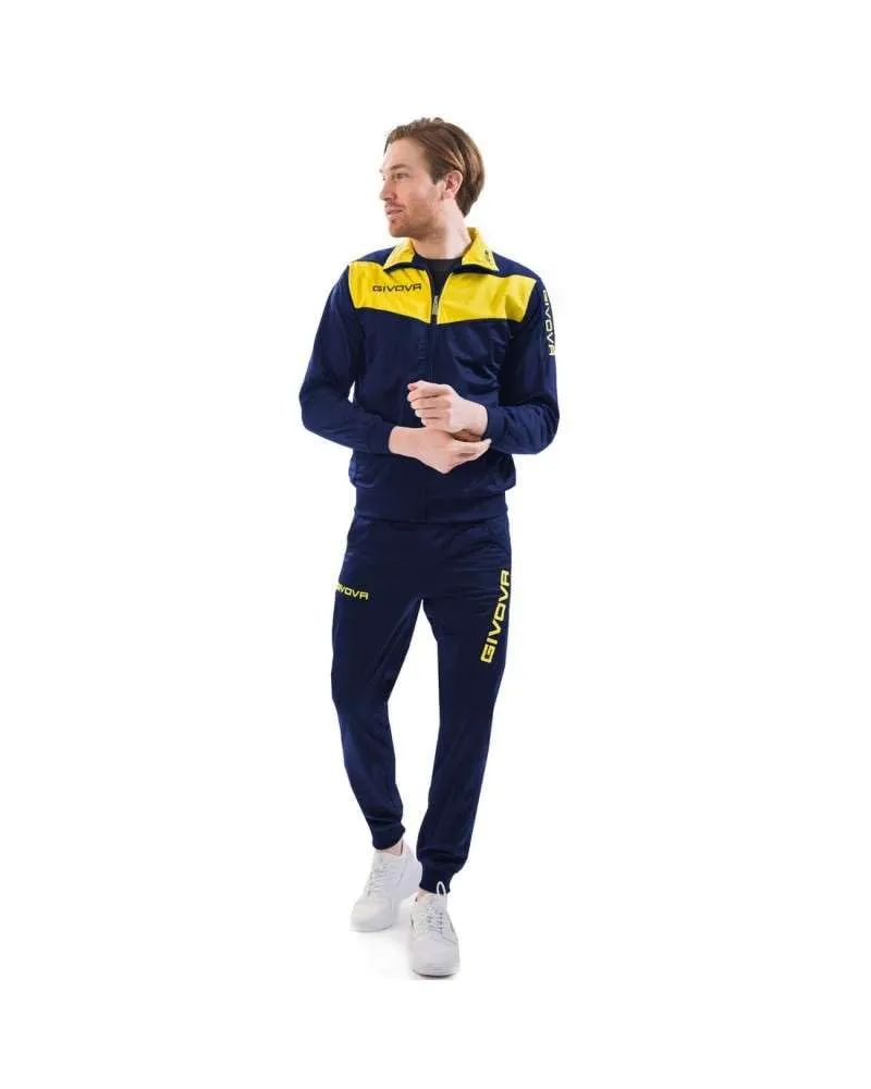 Givova Tuta Visa Triacetato 4S Blu/Giallo 3XL - immagine 1