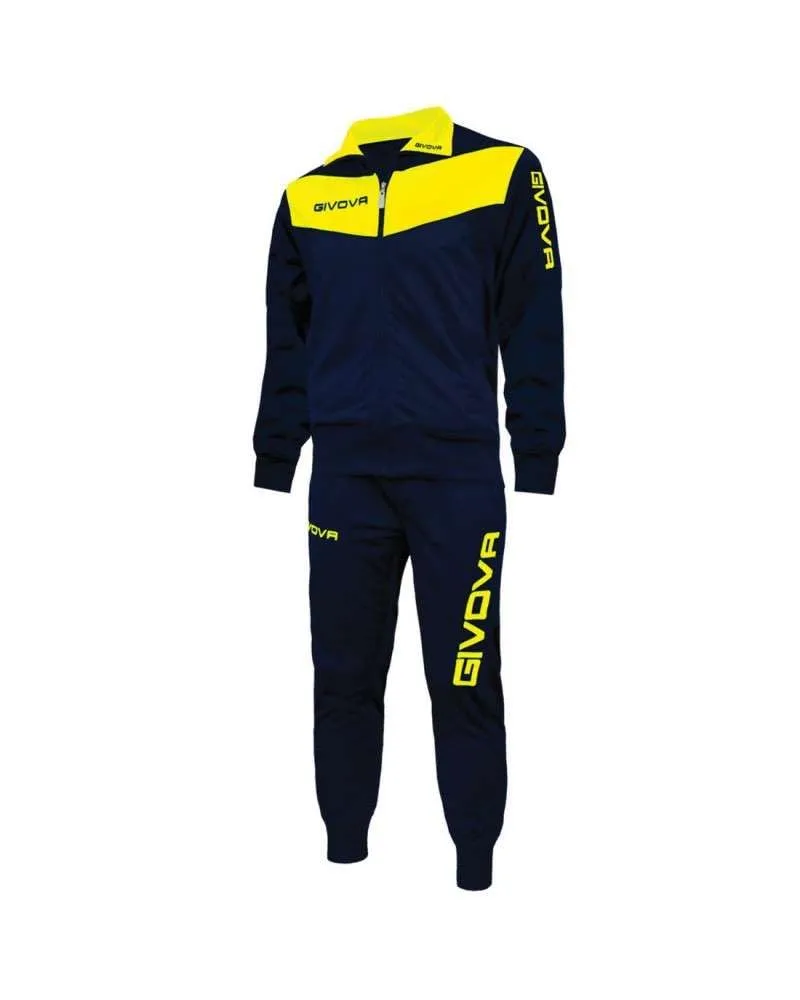 Givova Tuta Visa Triacetato 4S Blu/Giallo 3XL - immagine 2