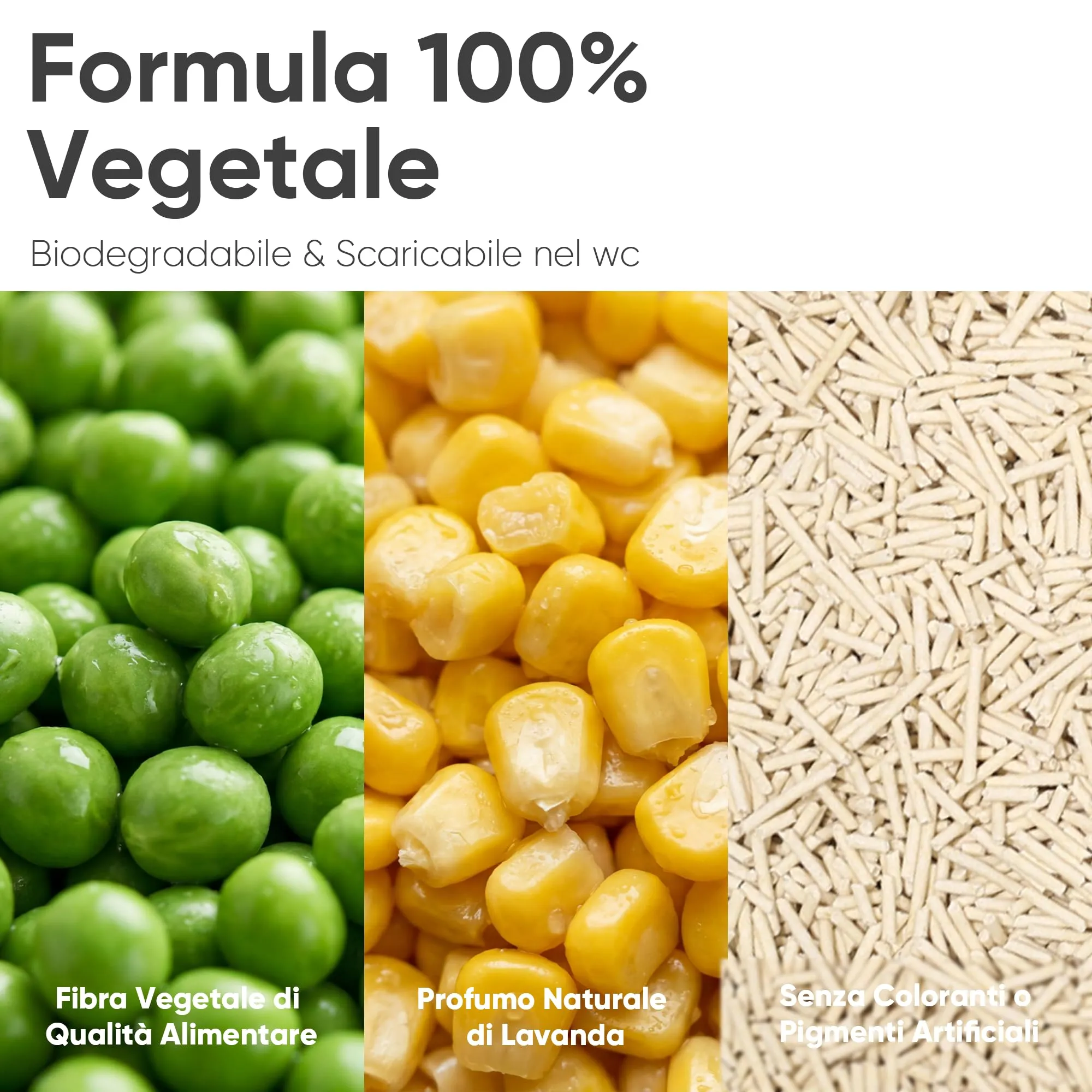FUKUMARU Lettiera per Gatti al Tofu, Mais e Fagioli, Agglomerante e Biodegradabile, 24L / 10,8kg - immagine 2