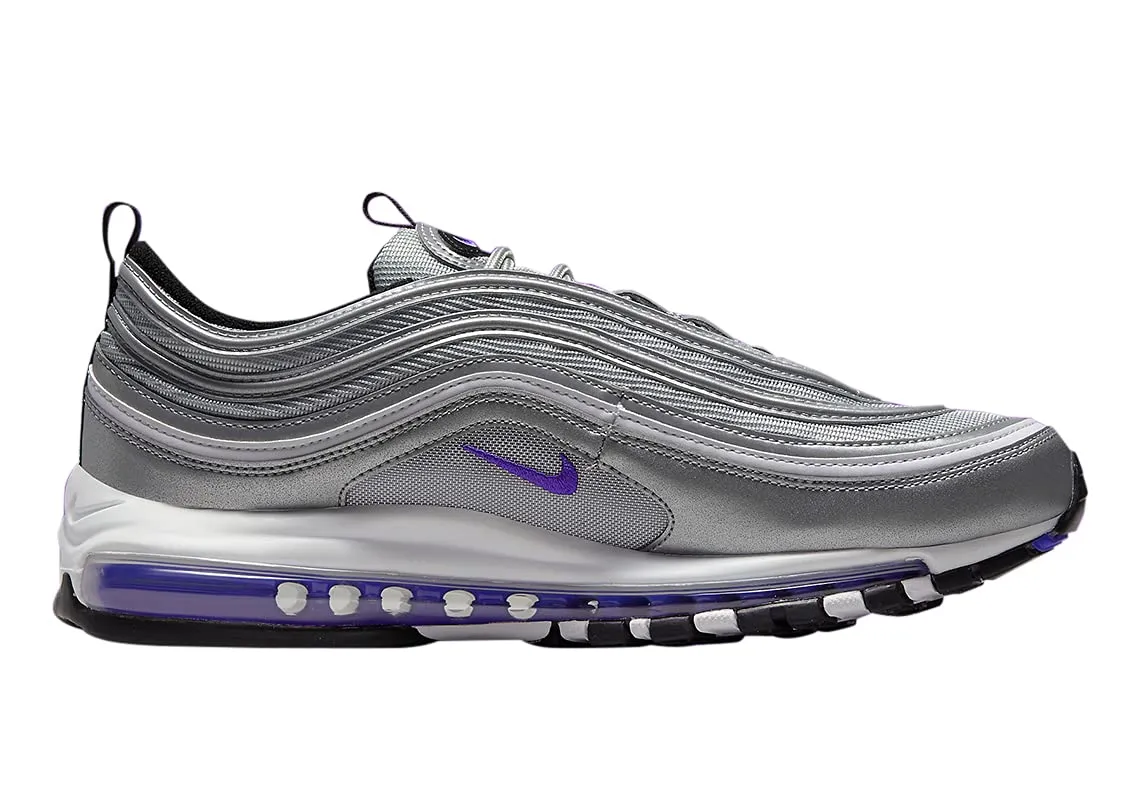Nike Air Max 97 GS Bianco/Royalpnk Gaze, 9.5 - immagine 2