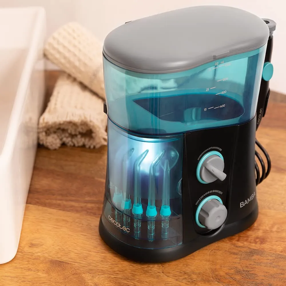 Cecotec ToothCare 1200 Jet Pro Oral Irrigator, 7 Nozzles, LED Display, 1000 ml Capacity, 10 Pressure Settings, IPX4, UV Light Disinfection - immagine 8