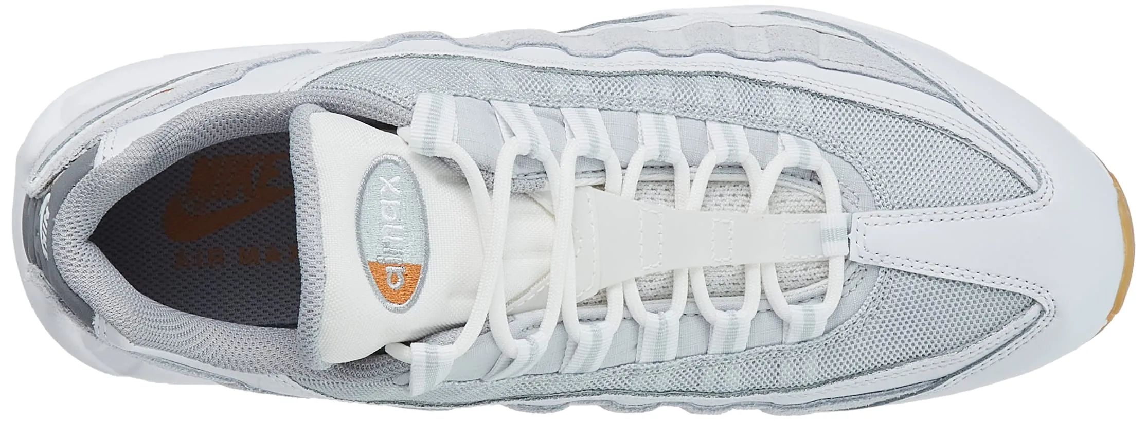 Nike Air Max 95 Uomo - Bianco Pure Platinum Wolf Grigio Curry Caldo - 43 EU - immagine 5