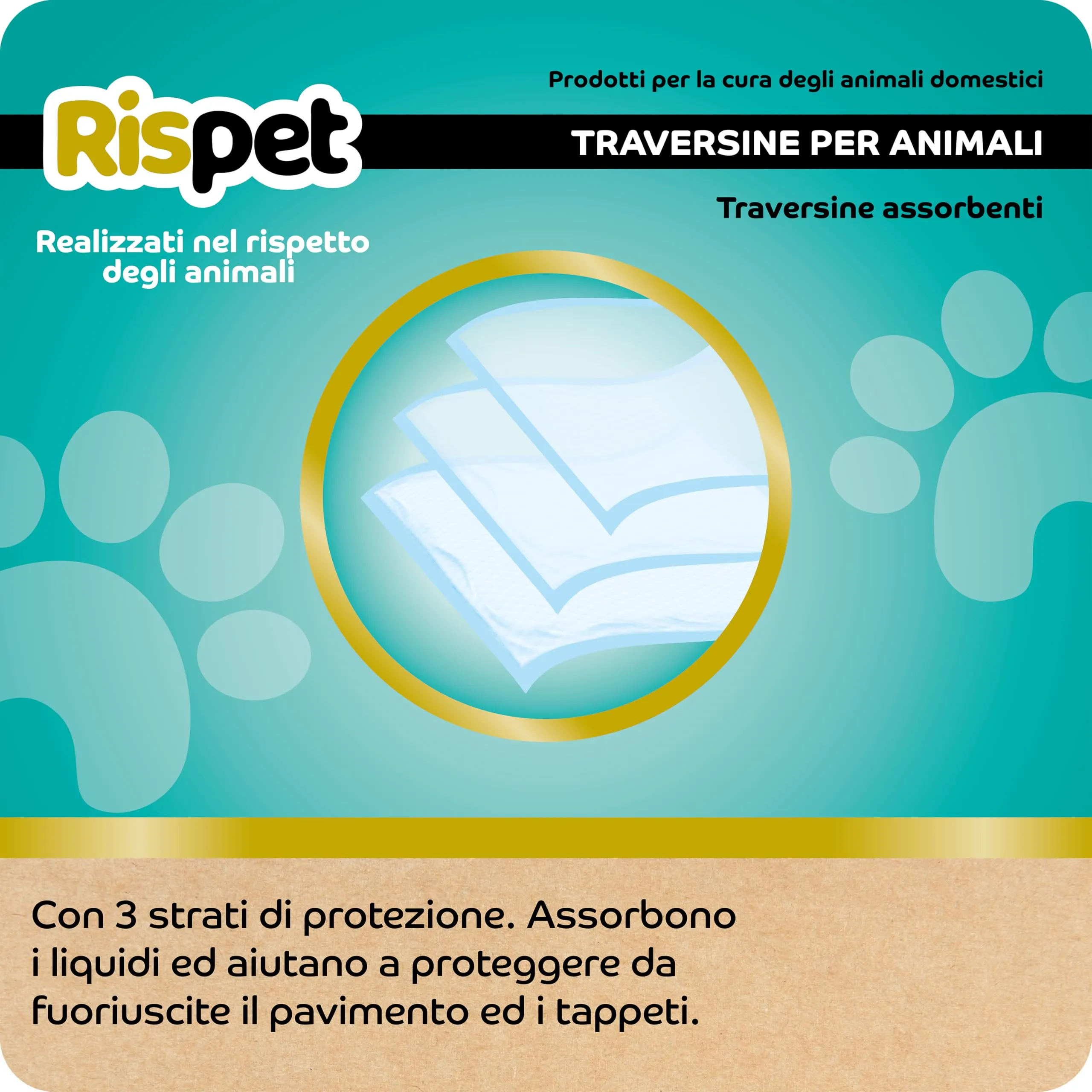 Rispet Tappetini Igienici per Cani, 90x60cm, 56 Unità - immagine 3