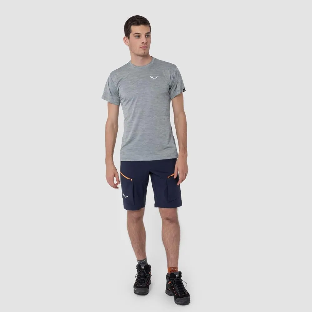 Salewa Puez Melange Dry'Ton T-Shirt Uomo, Olive Oil Melange, XXL - immagine 2