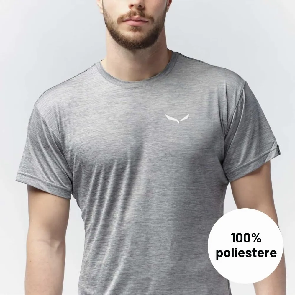 Salewa Puez Melange Dry T-Shirt - Faded Green Melange - immagine 6
