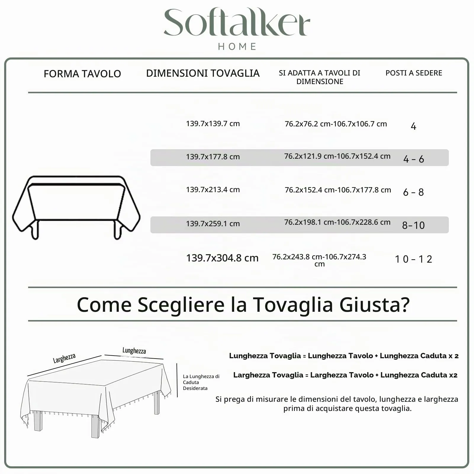 Softalker Tovaglia rettangolare a quadri in lino e cotone con nappine, 140 x 178 cm, turchese - immagine 6