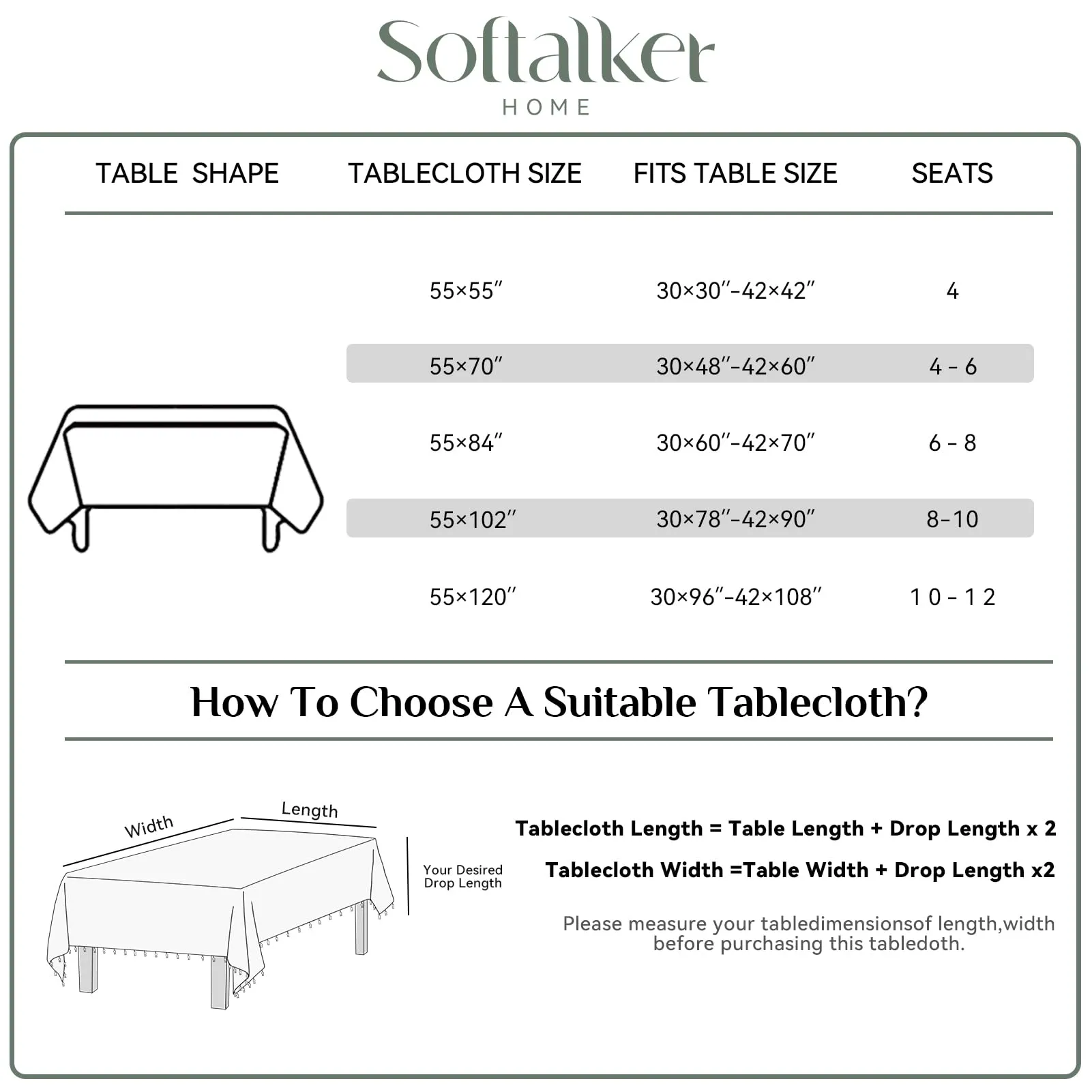 Softalker Tovaglia Rettangolare in Lino e Cotone a Quadri Rosa con Nappe, 139,7 x 177,8 cm - immagine 7