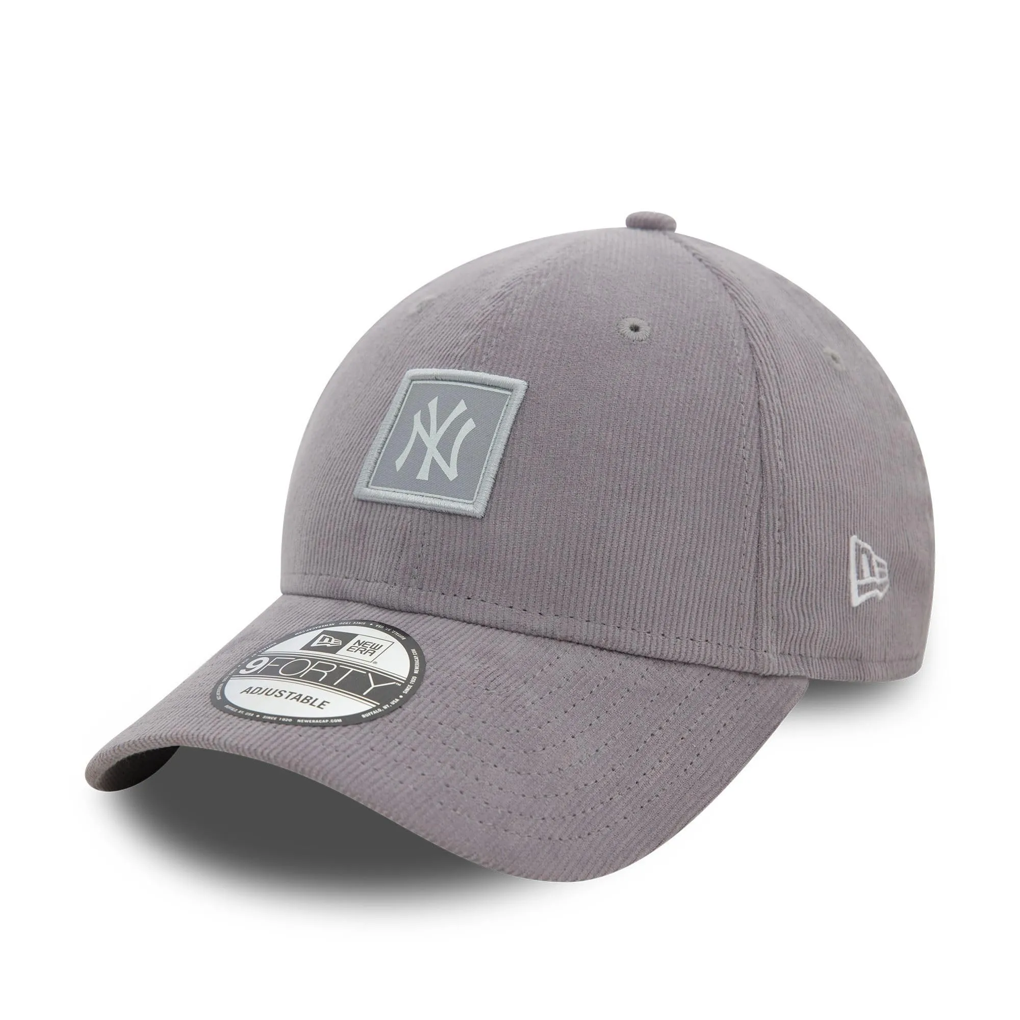 New Era New York Yankees MLB Cappellino 9Forty Velluto a Coste Grigio - immagine 1