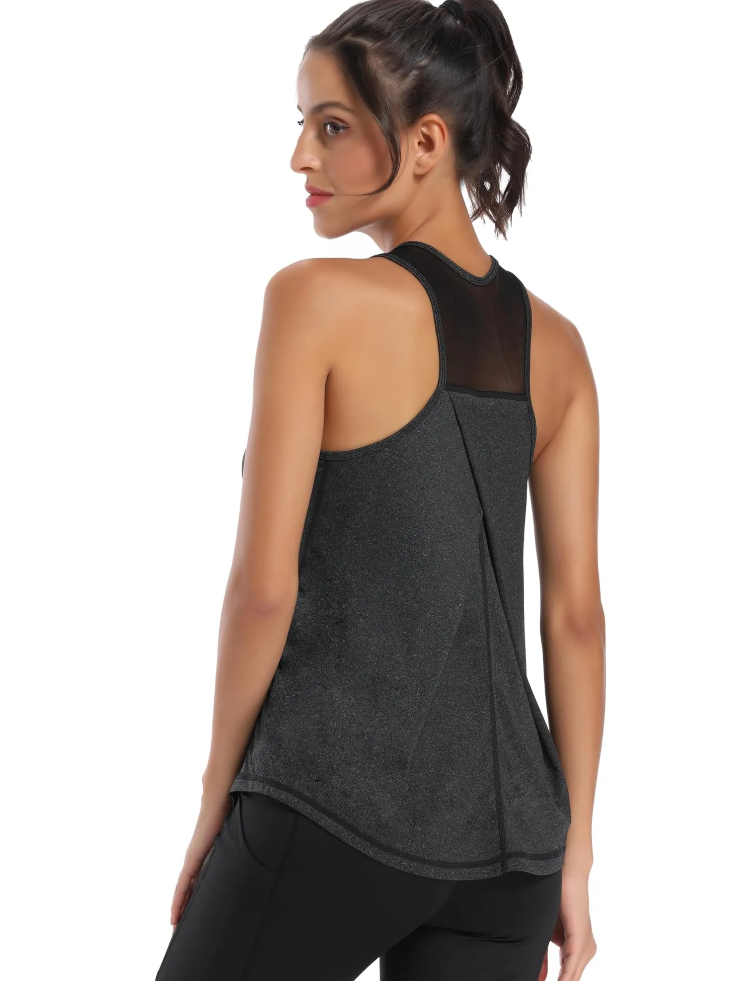 Dawnrole Canotta Sportiva in Rete da Donna per Gym, Yoga e Corsa - immagine 3