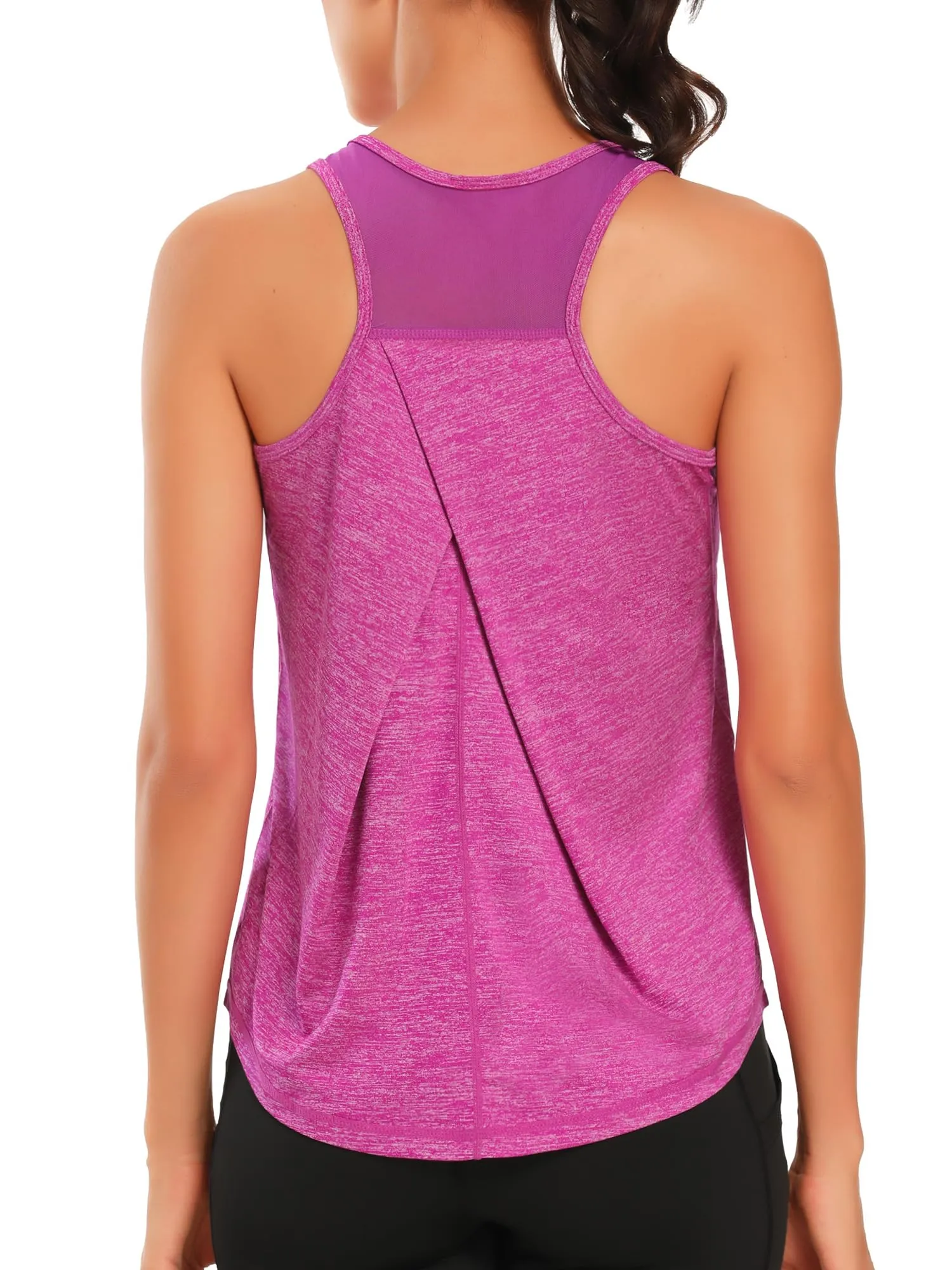 Dawnrole Canotta Sportiva Donna in Rete per Yoga e Corsa - immagine 1