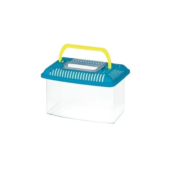 Pet's Market Contenitore Plastica per Piccoli Animali, Acquario, Terrario e Insetti con Coperchio e Maniglia, Colori Assortiti (Mini XS 1,5LT 18x11x15H cm) - immagine 1
