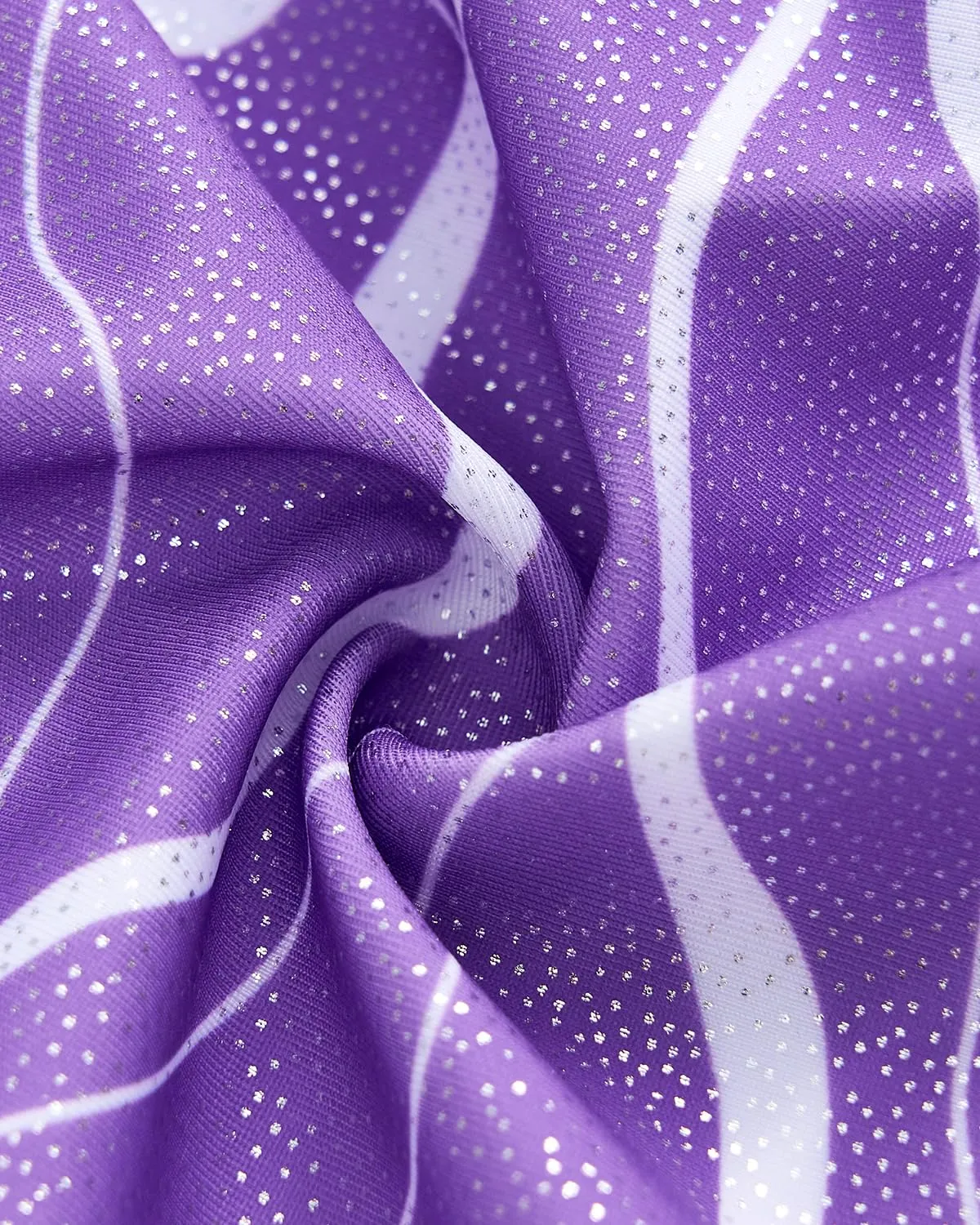 Gogokids Set da Ginnastica 3 Pezzi con Body Senza Maniche, Pantaloncini e Fascia, Blu e Viola, 100(90-100 cm, 3-4Y) - immagine 3