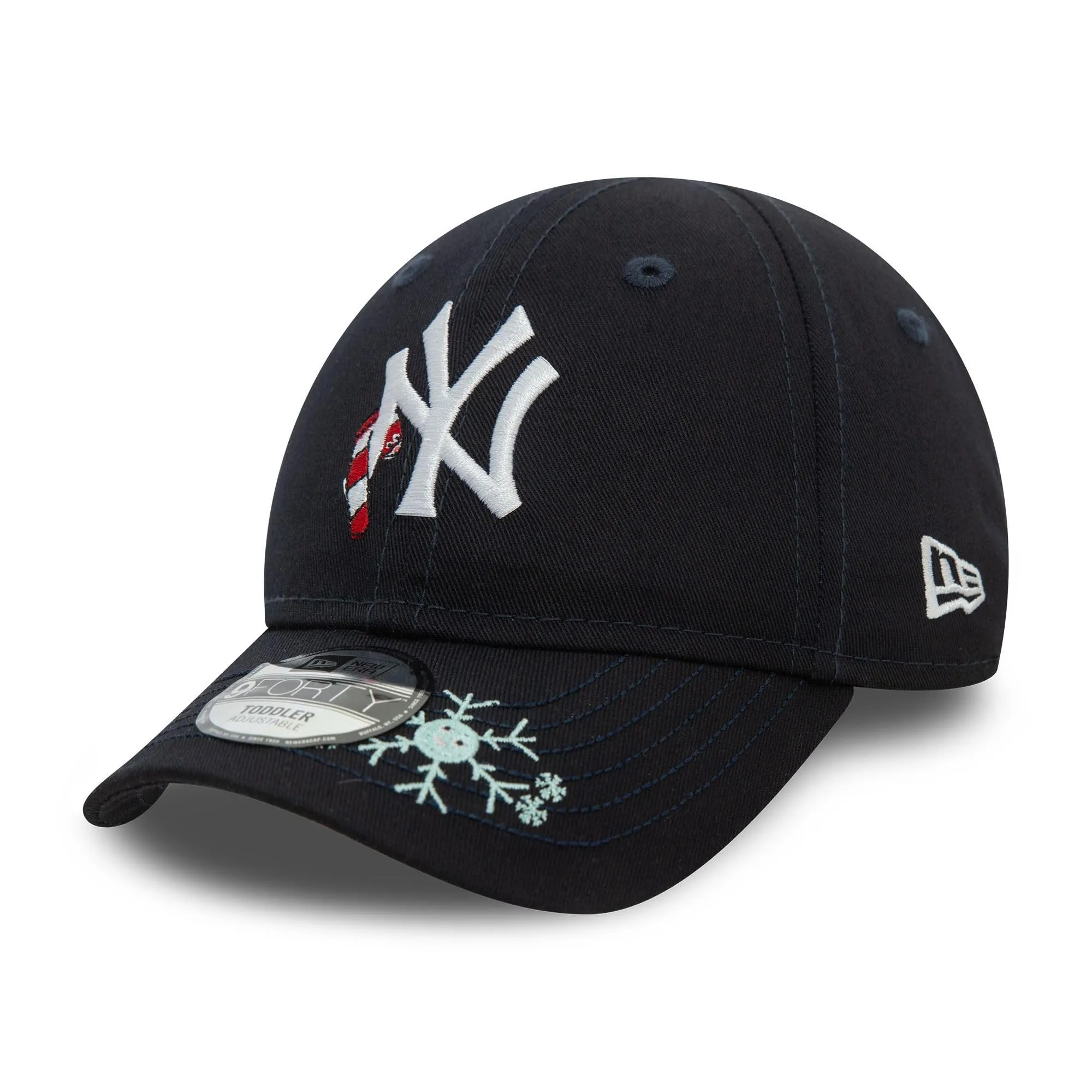New Era New York Yankees Berretto Natalizio per Bambini 2-4 anni, Blu - immagine 3