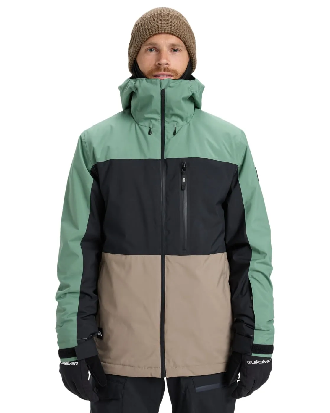 Quiksilver Sycamore Block 20K Snow Jacket - Verde - immagine 3
