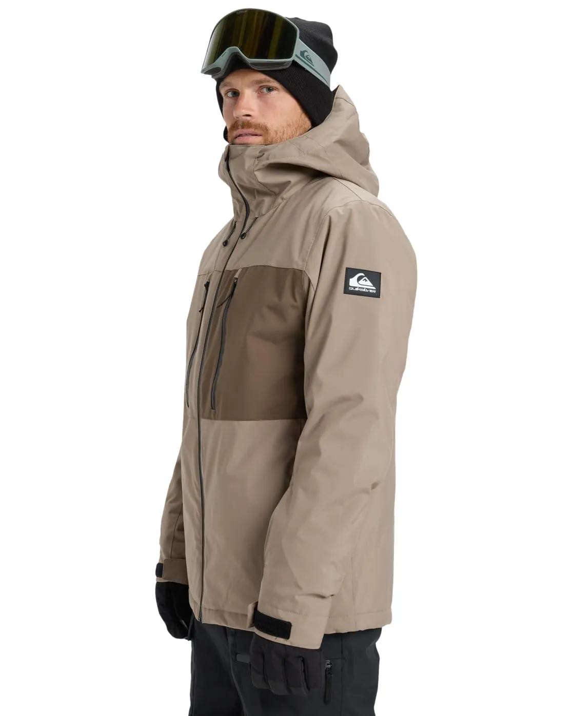 Quiksilver Sycamore Solid 20K Snow Jacket, Beige, XL - immagine 5