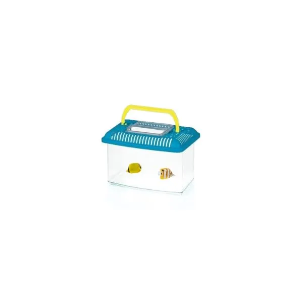 Pet's Market Contenitore Plastica per Piccoli Animali Acquario Terrario con Coperchio e Maniglia, Colori Assortiti (Medio M 4,5LT 27,5x16,5x17,5H cm) - immagine 3