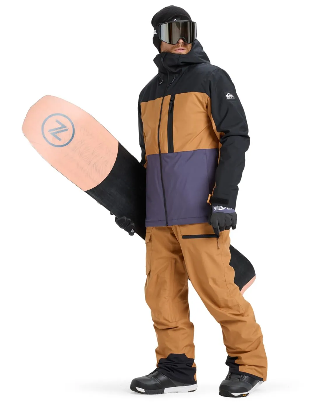 Quiksilver Giacca Snow Sycamore Block 20K Marrone L - immagine 5