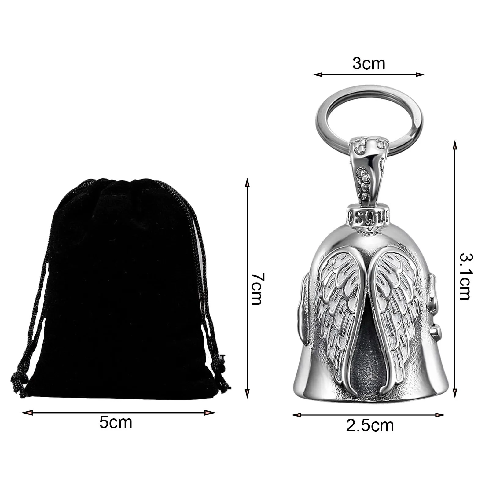 HEYOMI Guardian Bell Campanella per Moto con Angelo Custode - immagine 2