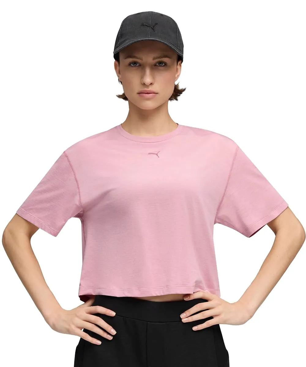 Puma Women's Cloudspun Relaxed Tee - Poised Pink Heather - immagine 1