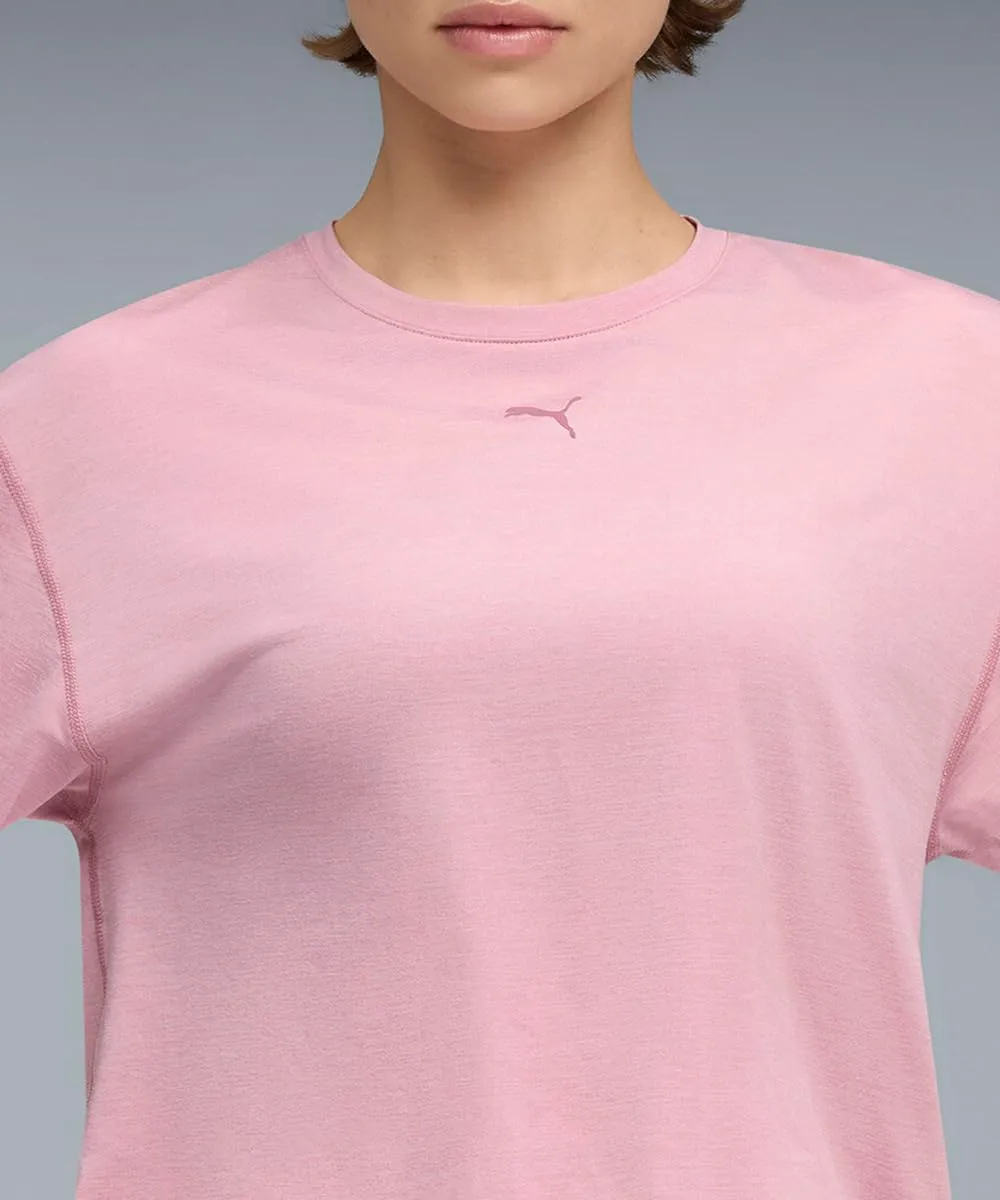 Puma Women's Cloudspun Relaxed Tee - Poised Pink Heather - immagine 2