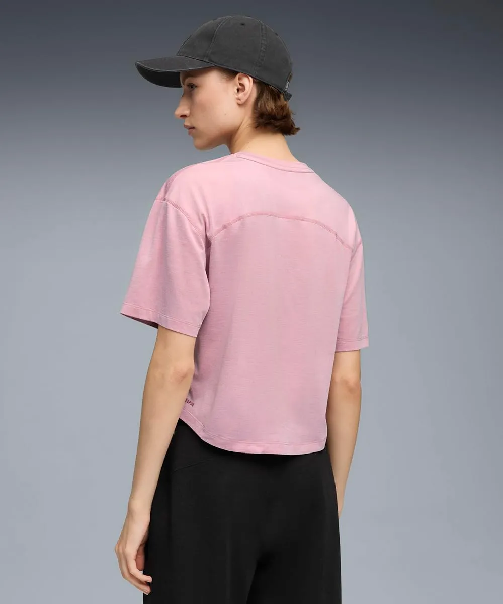 Puma Women's Cloudspun Relaxed Tee - Poised Pink Heather - immagine 4