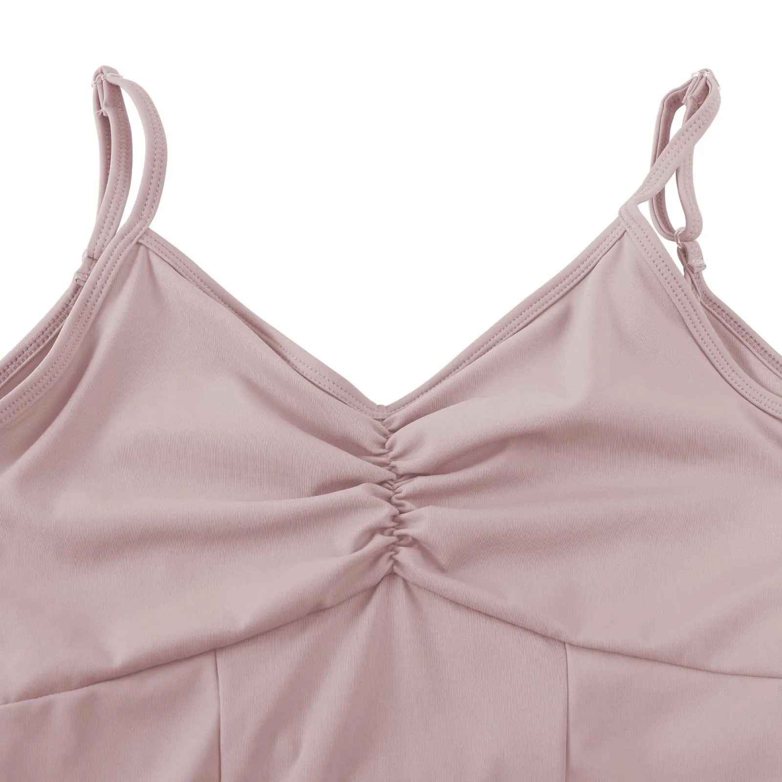 ZYXWVU Body Danza Classica Donna con Spalline Regolabili, C20, Rosa, XL - immagine 4
