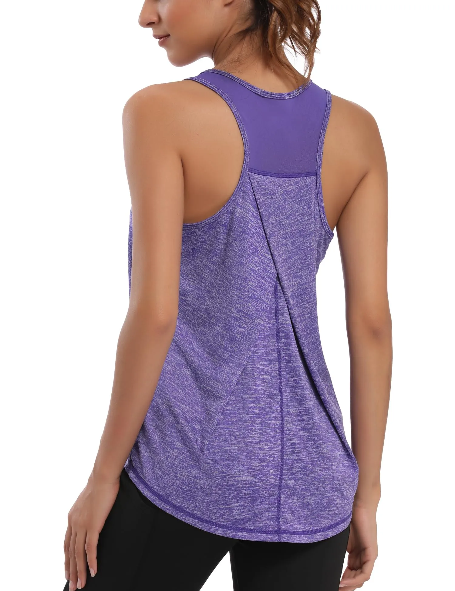 Dawnrole Canotta Palestra Donna Fitness Top Sportivo in Rete Senza Maniche - immagine 3