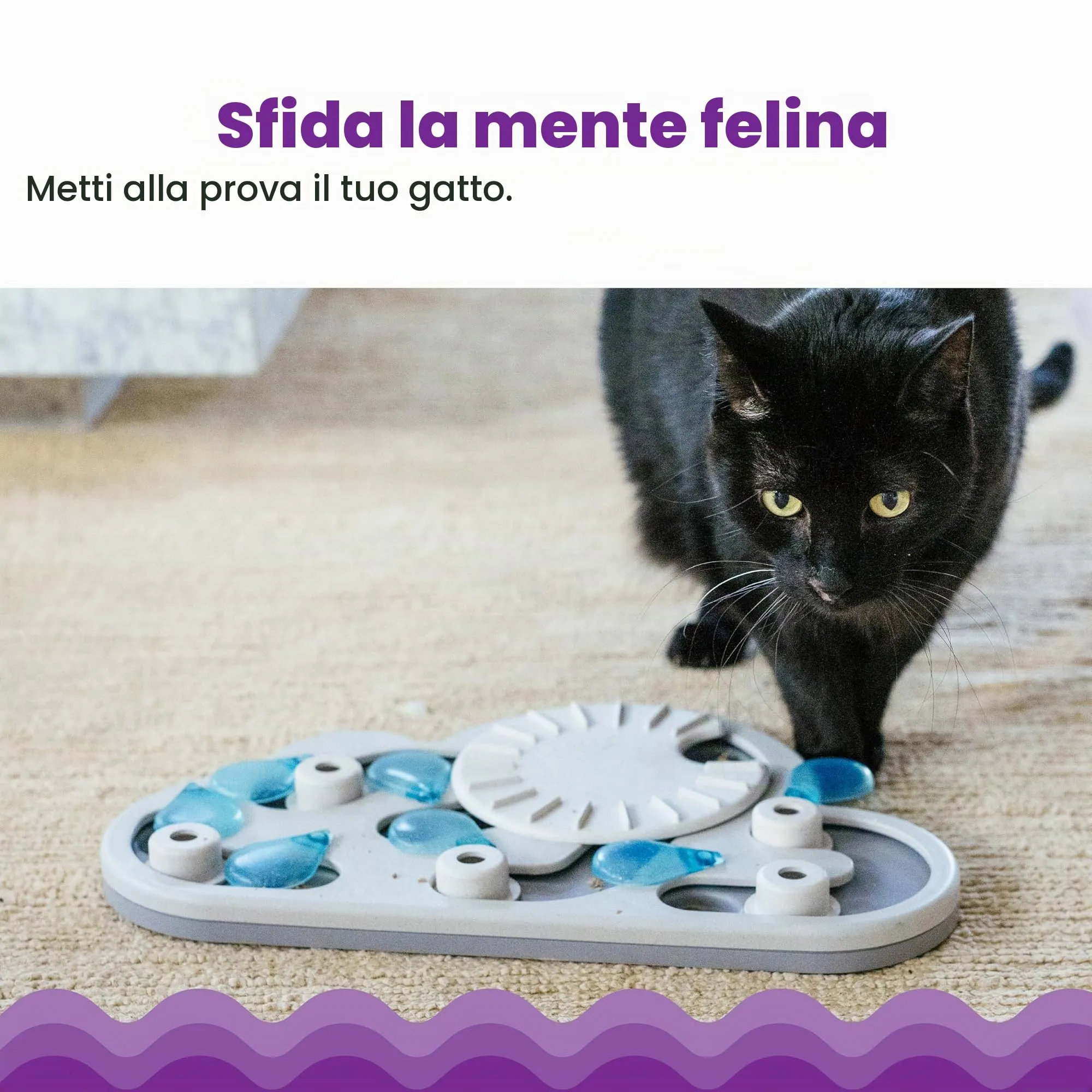 Catstages Nina Ottosson Rainy Day Puzzle & Play Rompicapo Interattivo per Gatti - immagine 2