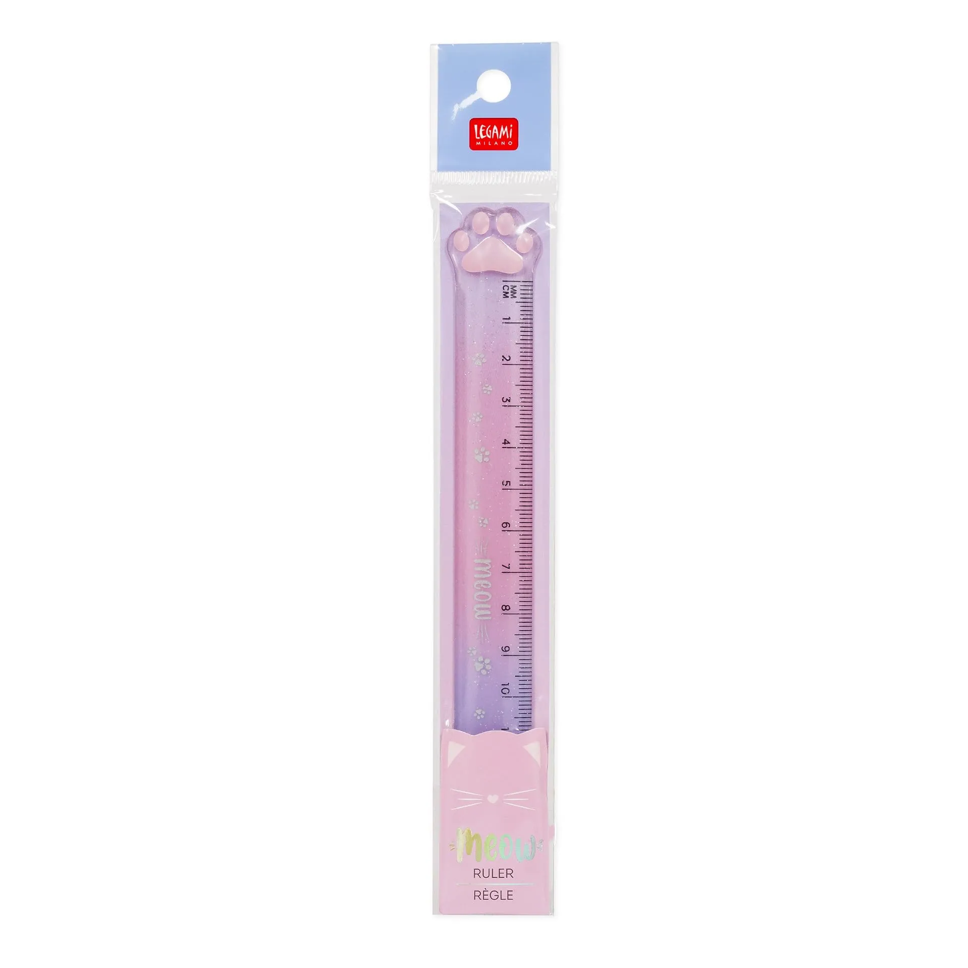 Legami Righello Meow a Tema Kitty in Plastica, 15 cm - immagine 3