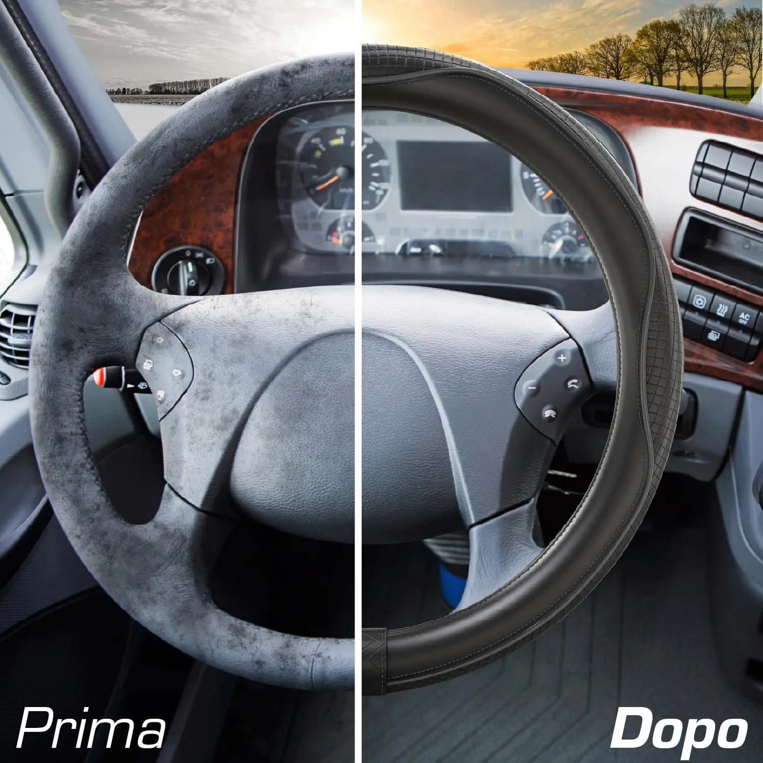Upgrade4cars Coprivolante Camion 44-46 cm Nero Universale - immagine 6