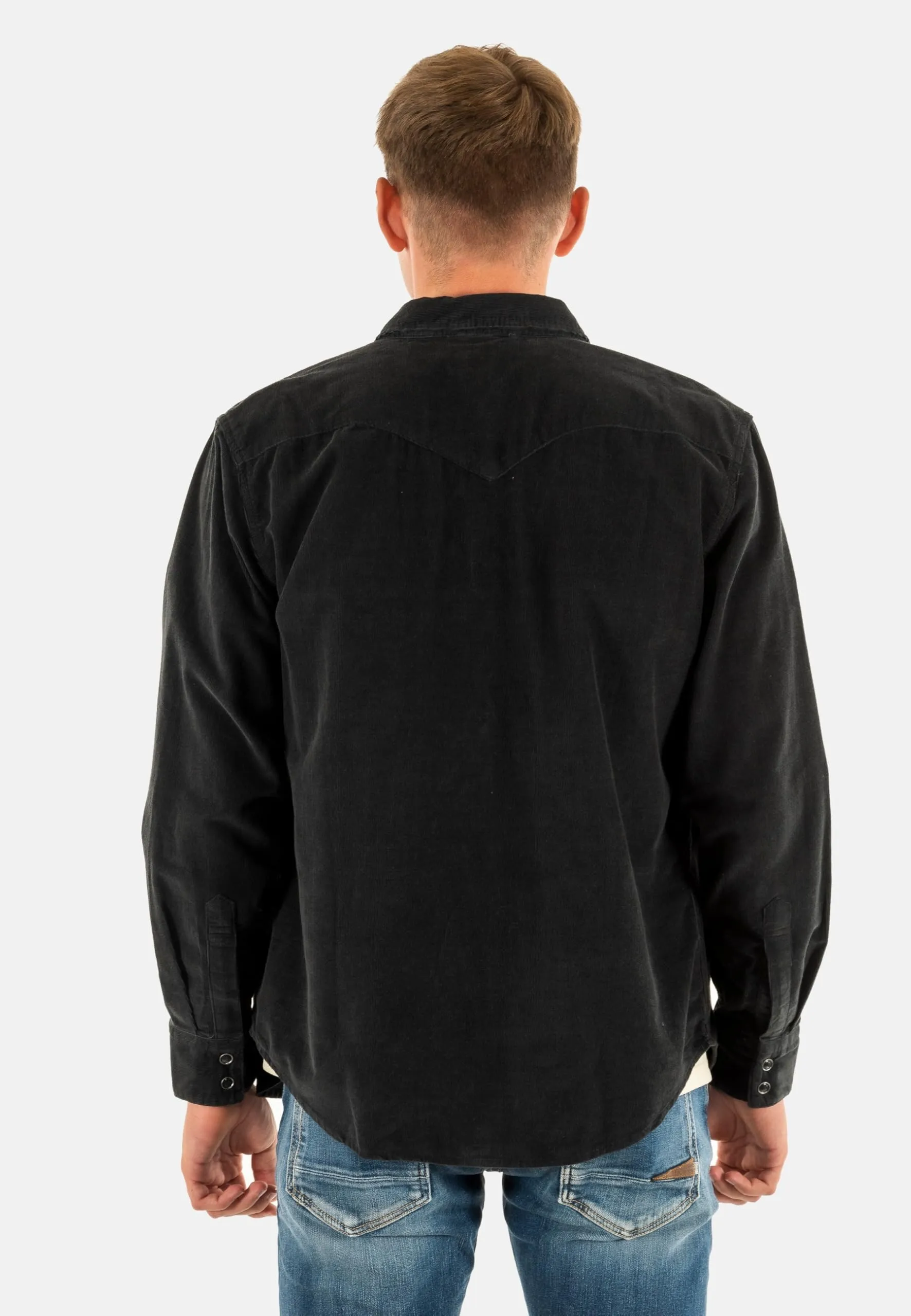 Levi's Barstow Western Standard Corduroy Shirt - Jet Black, Medium - immagine 4