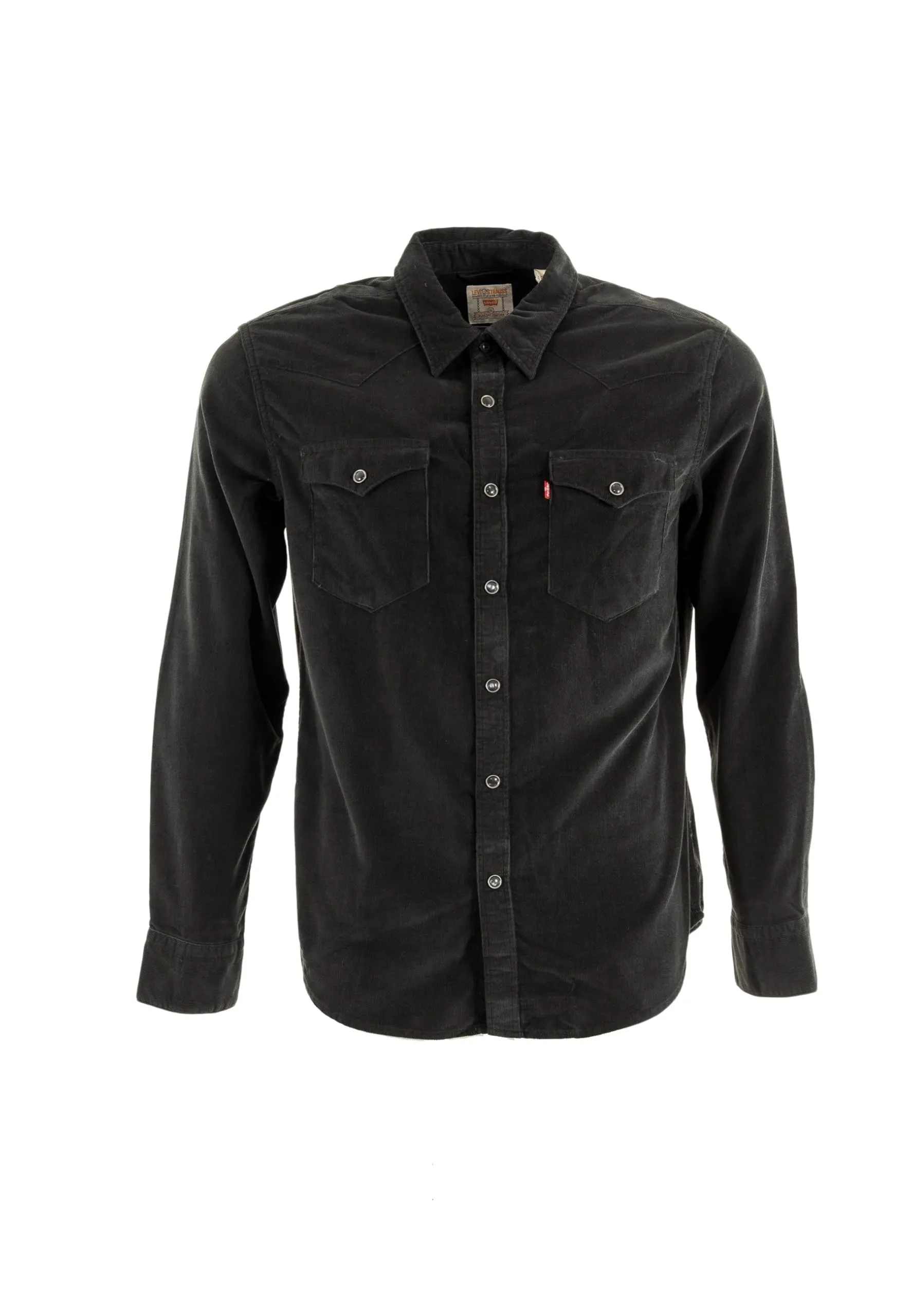 Levi's Barstow Western Standard Corduroy Shirt - Jet Black, Medium - immagine 5