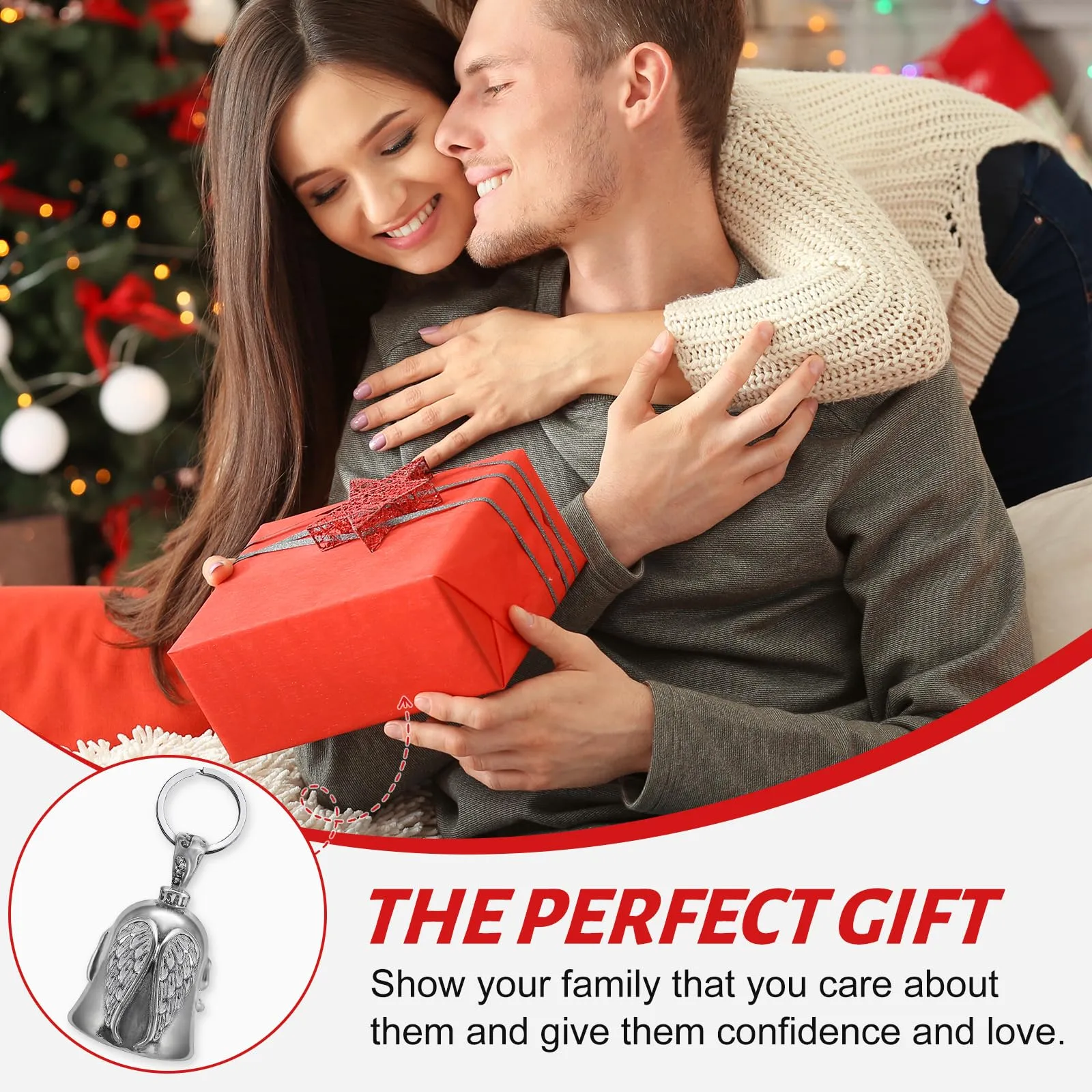 KufaerBeam Guardian Bell Campanella Portafortuna per Moto, Biciclette e Auto (A) - immagine 6