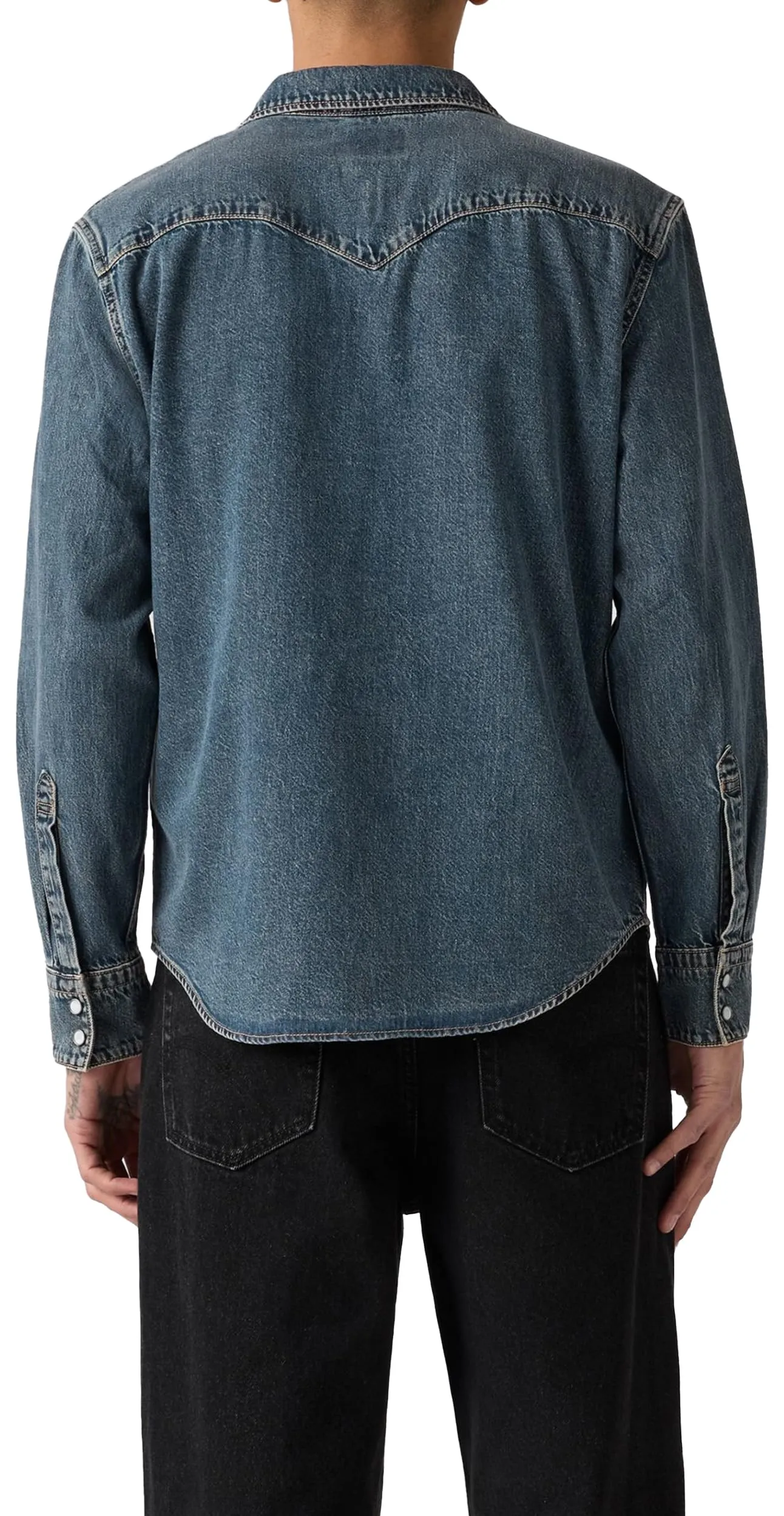 Levi's Barstow Western Standard Shirt, Freeport Brown Weft, M - immagine 3