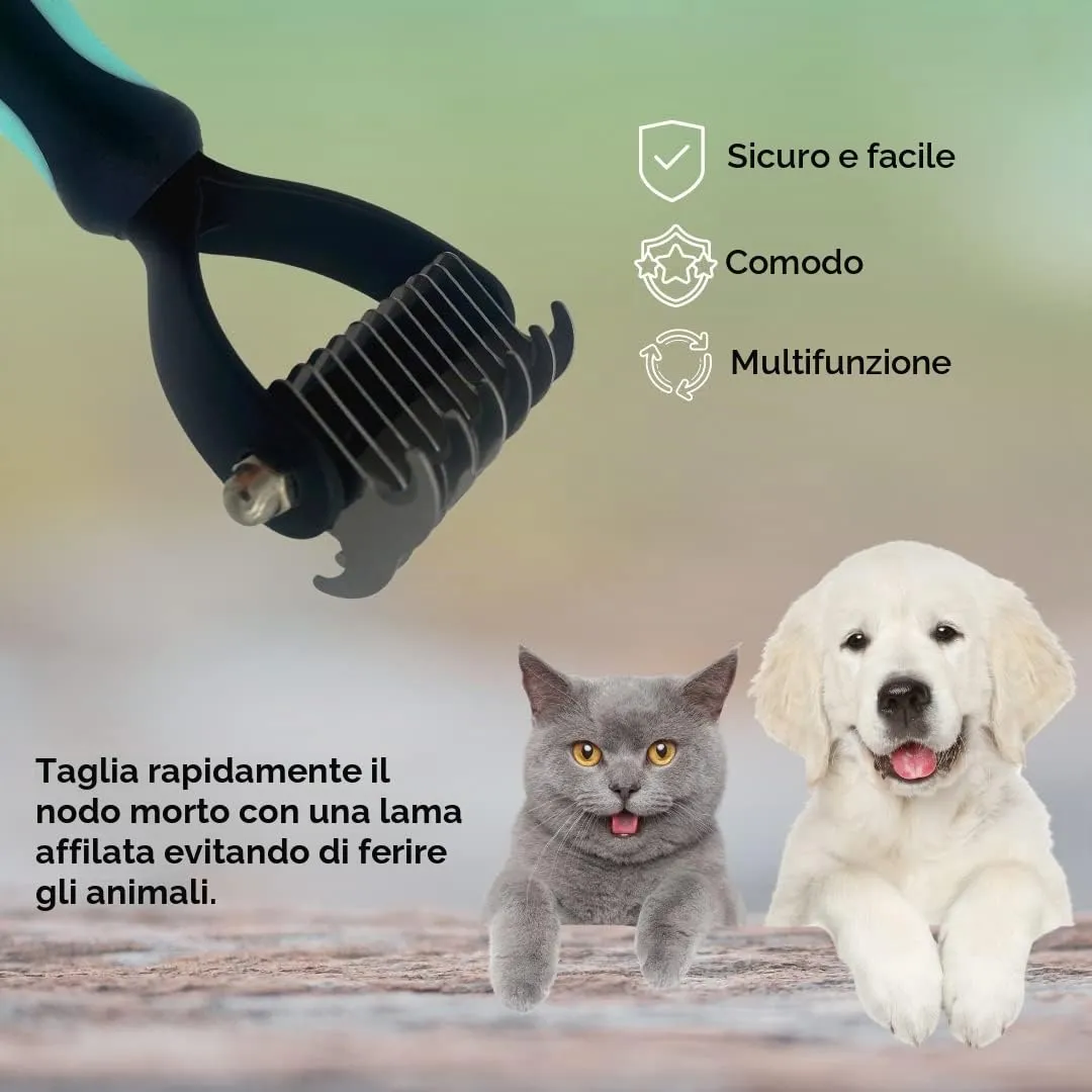 MYDAISY Spazzola per cani e gatti, capelli medi e lunghi - immagine 4