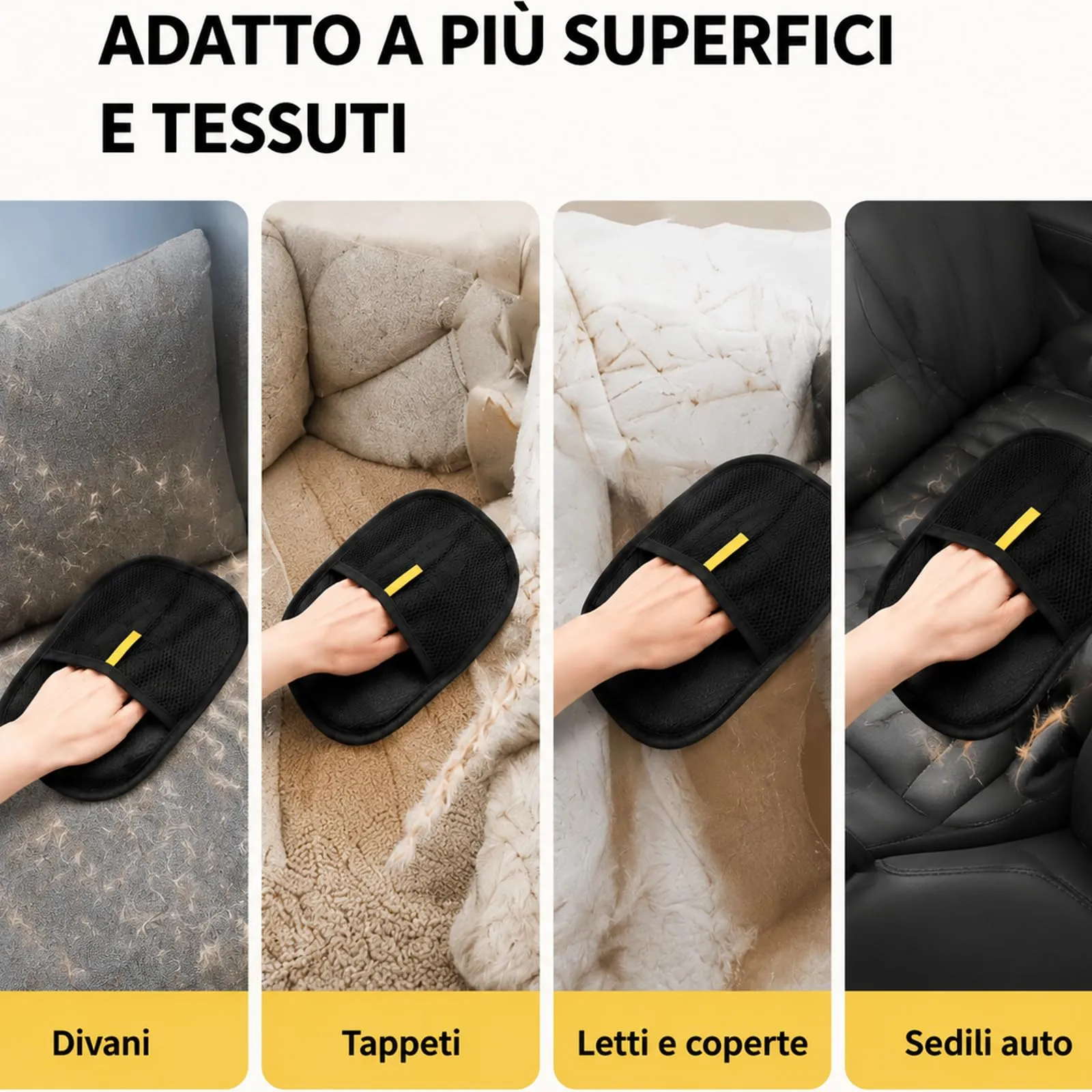 Skimys Guanto Rimuovi Peli per Cani, Gatti, Vestiti e Divani (2 PCS) - immagine 7