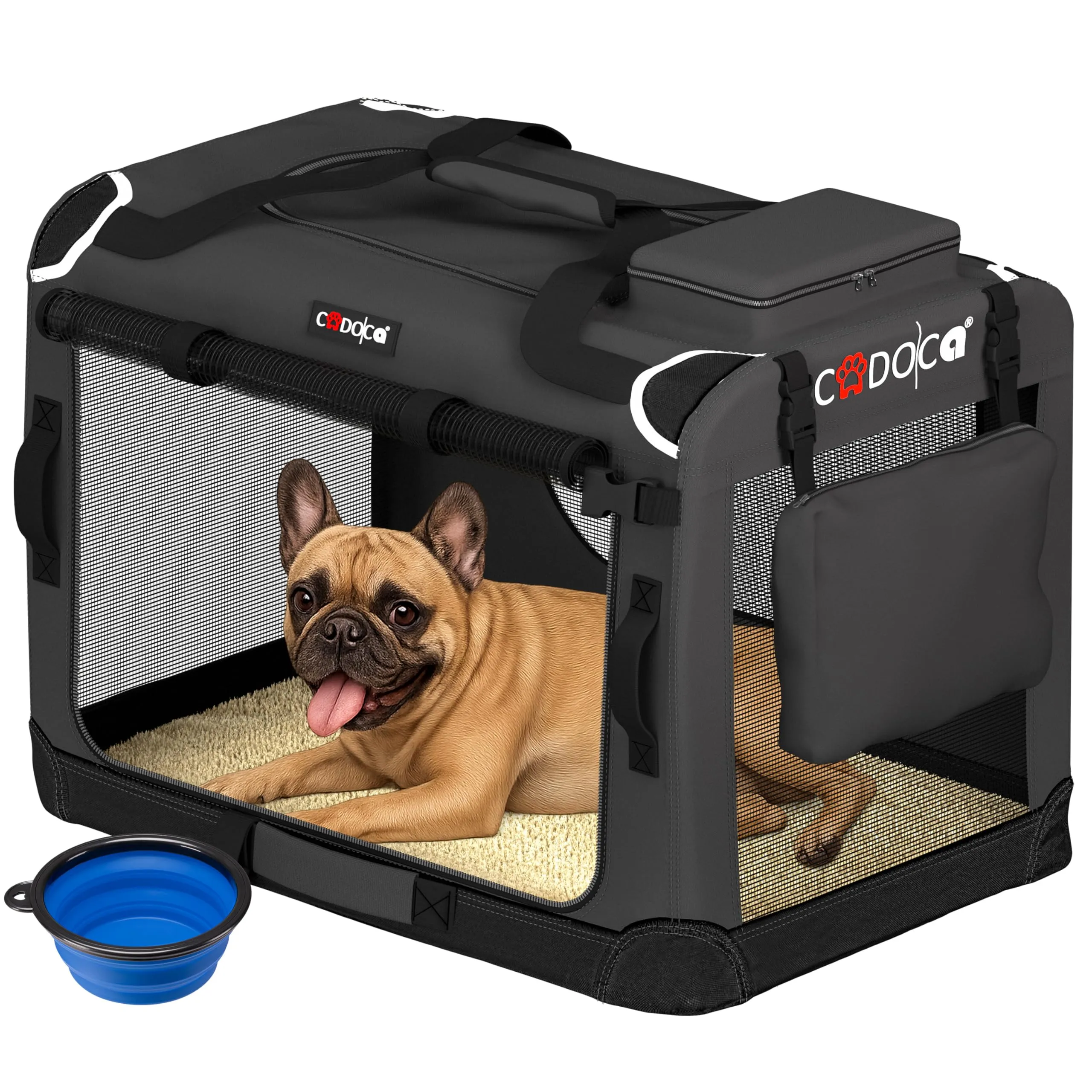 Cadoca Trasportino Cane & Gatto L 70x52x40cm Box Trasporto Traspirante - immagine 1