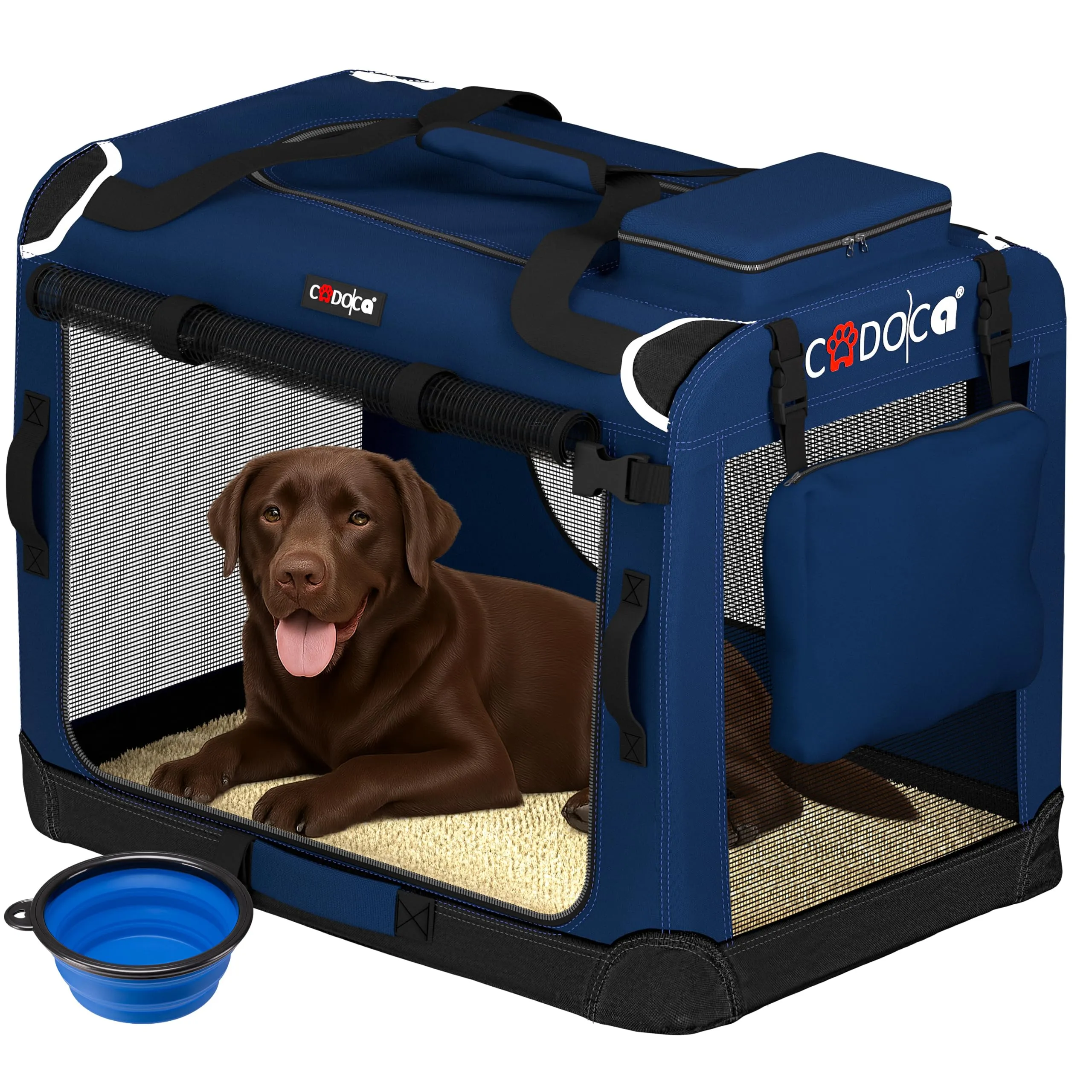 Cadoca Trasportino per Cane e Gatto XXL 92x64x64cm Box Trasporto Traspirante - immagine 1