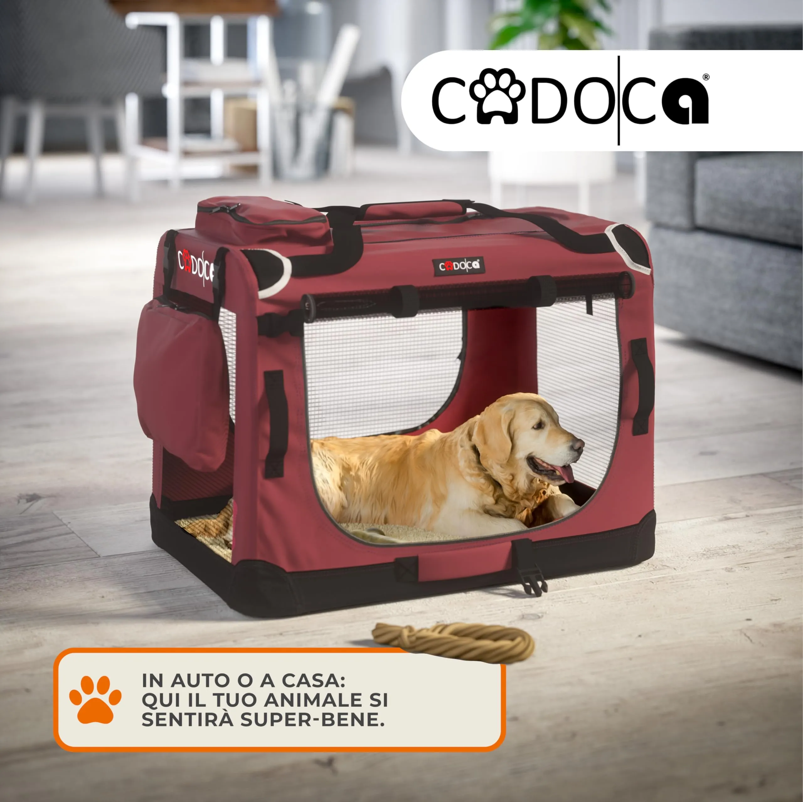 Cadoca Trasportino per Cane e Gatto L 70x52x40cm - immagine 3
