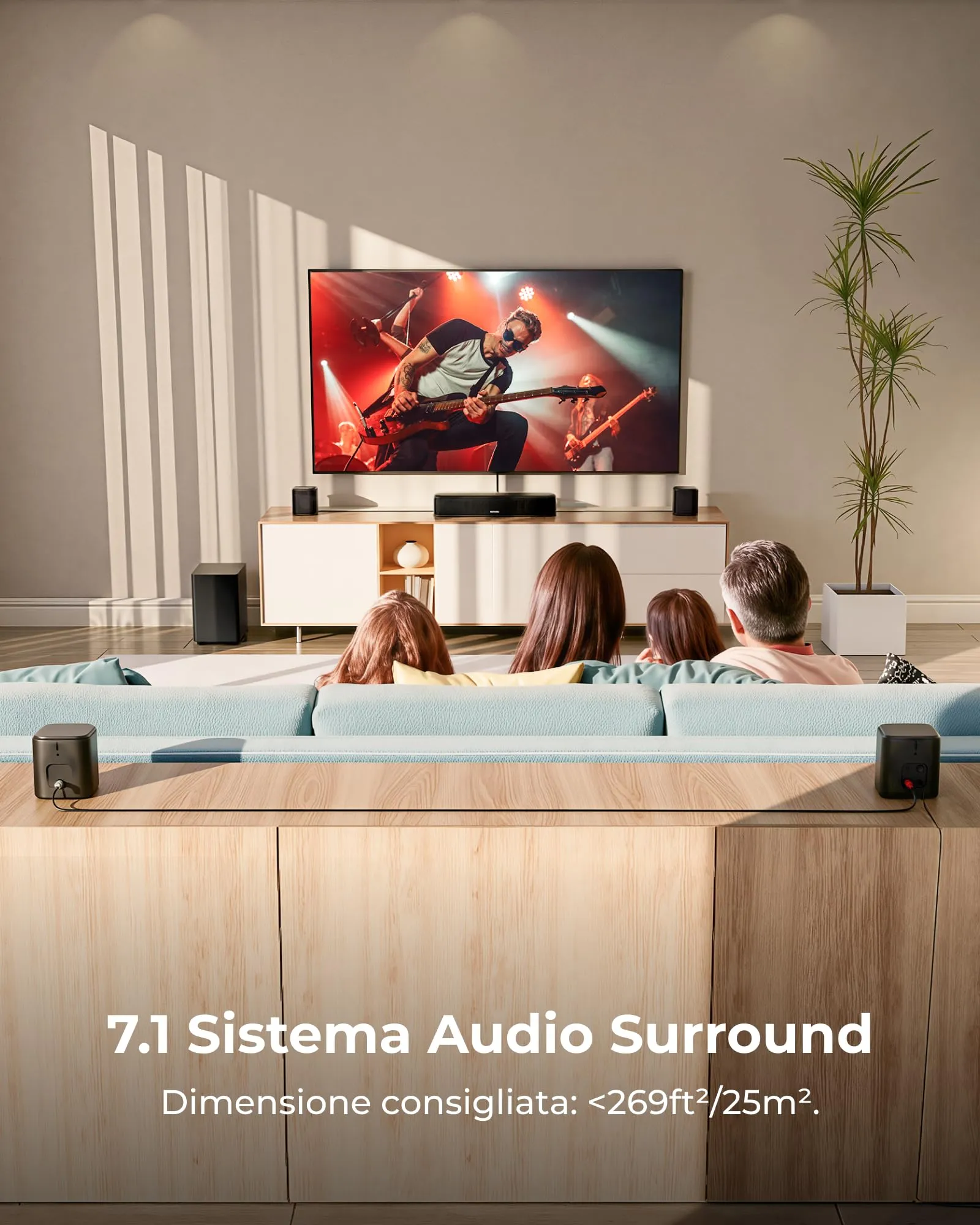 ULTIMEA Aura A40 Pro Soundbar 7.1 Sistema Audio Surround per TV - immagine 4