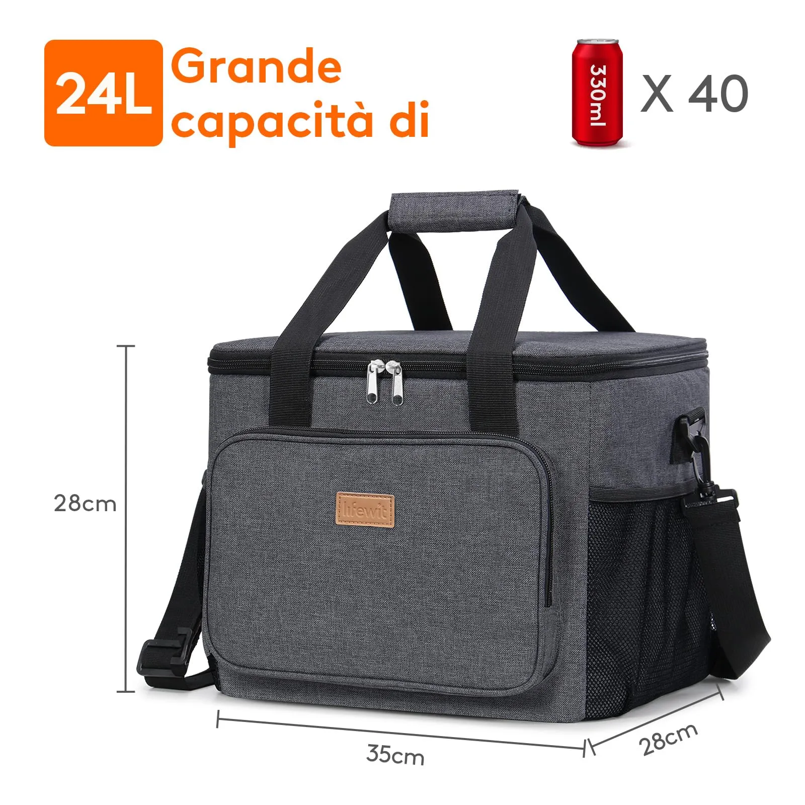 Lifewit Borsa Termica Porta Pranzo 24L - immagine 3