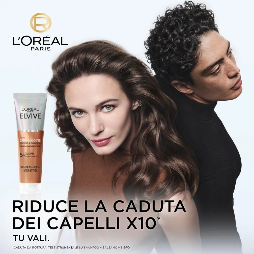 L'Oréal Paris Elvive Growth Booster Balsamo Anti-Caduta Fortificante, 150 ml - immagine 2