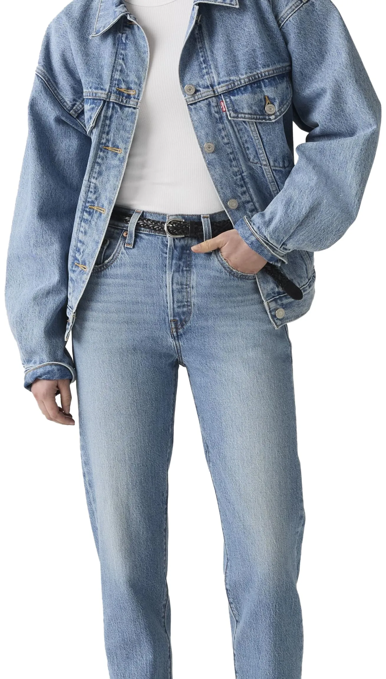 Levi's 501 Crop Jeans Donna, Where To Now Ndx, 27W / 26L - immagine 1
