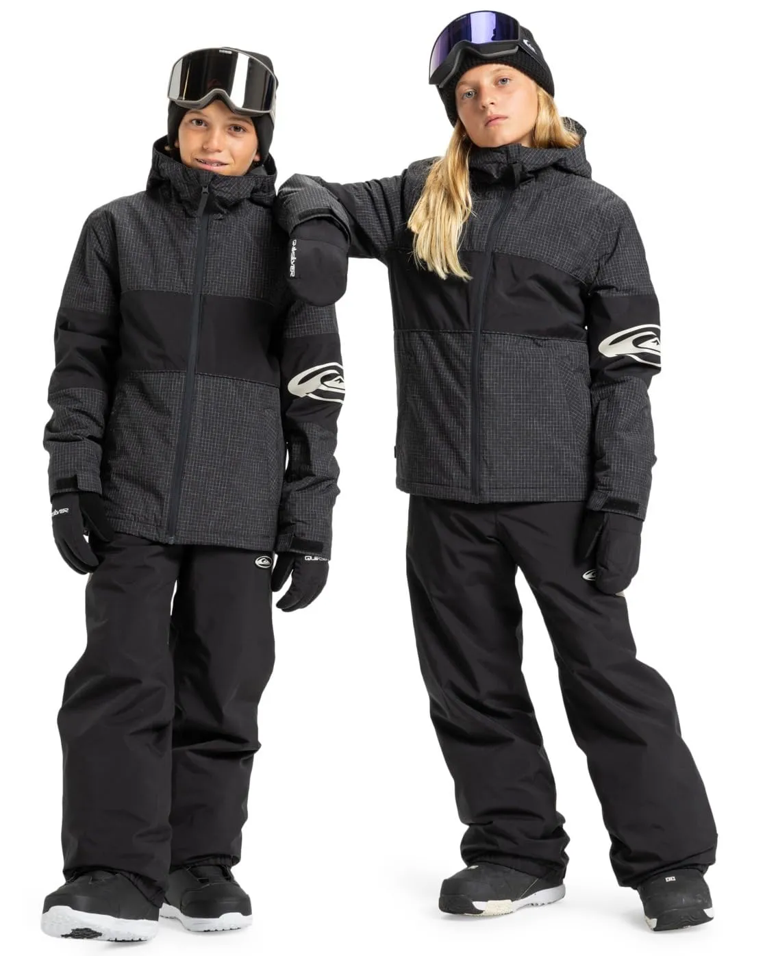 Quiksilver High in the Hood Giacca da Neve Bambino, Nero, 6-7 anni - immagine 4