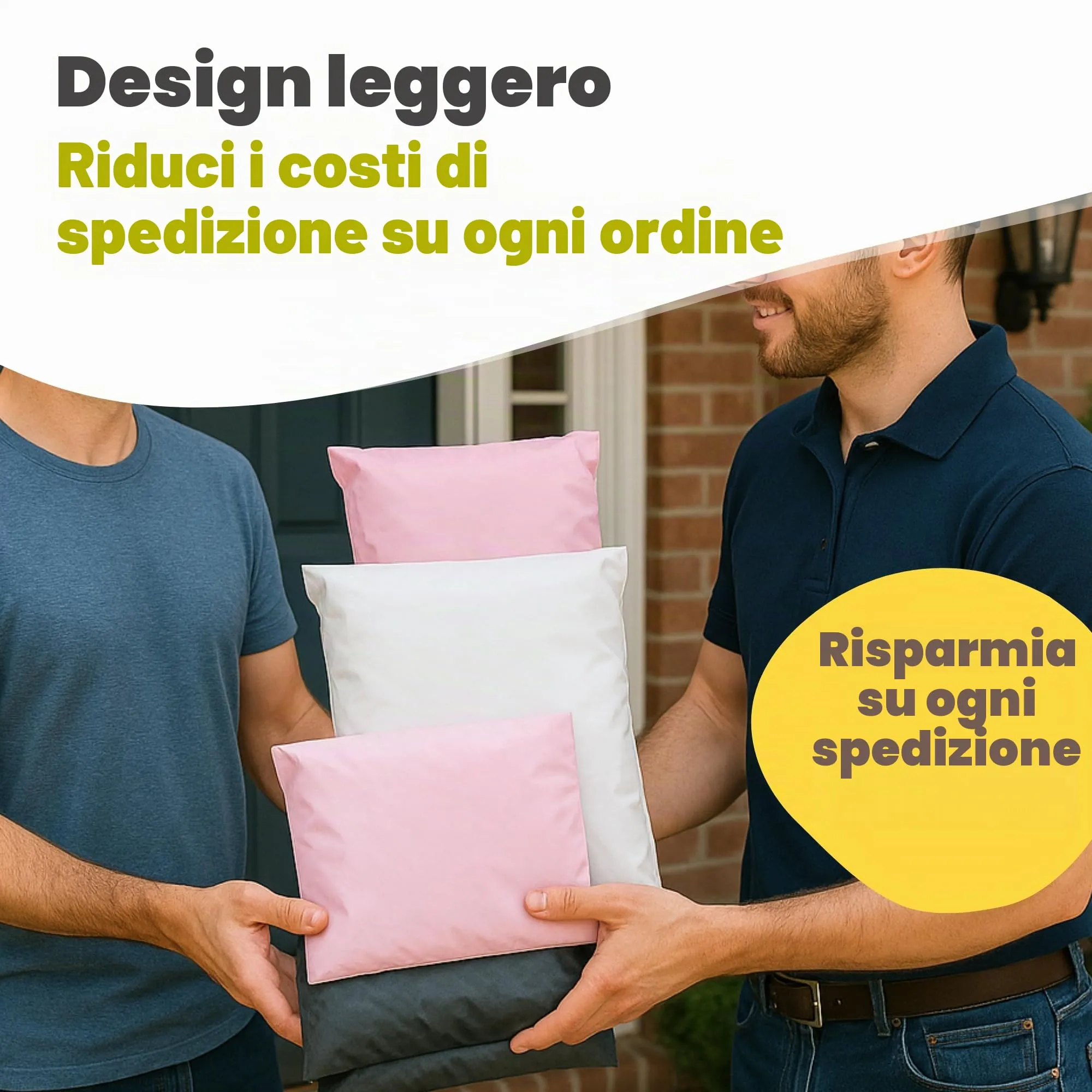 EmballaX 30 Buste per Spedizioni Vinted con Tasca per Bollettino, Taglie S/M/L, in Polietilene - immagine 7