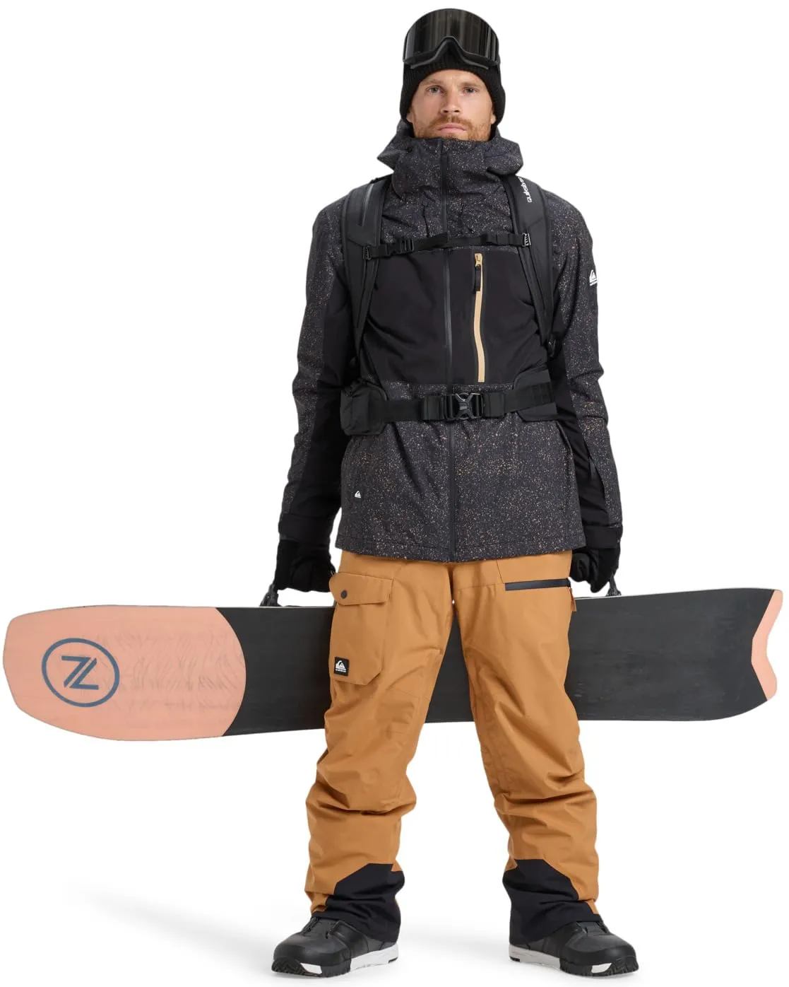 Quiksilver Sycamore Printed Snow Jacket Nero XL - immagine 5