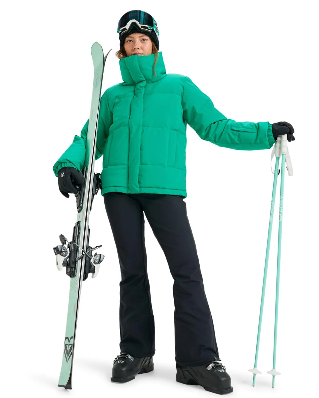 Roxy Snow Winter Rebel Jacket - Vivid Green - XXL - immagine 6