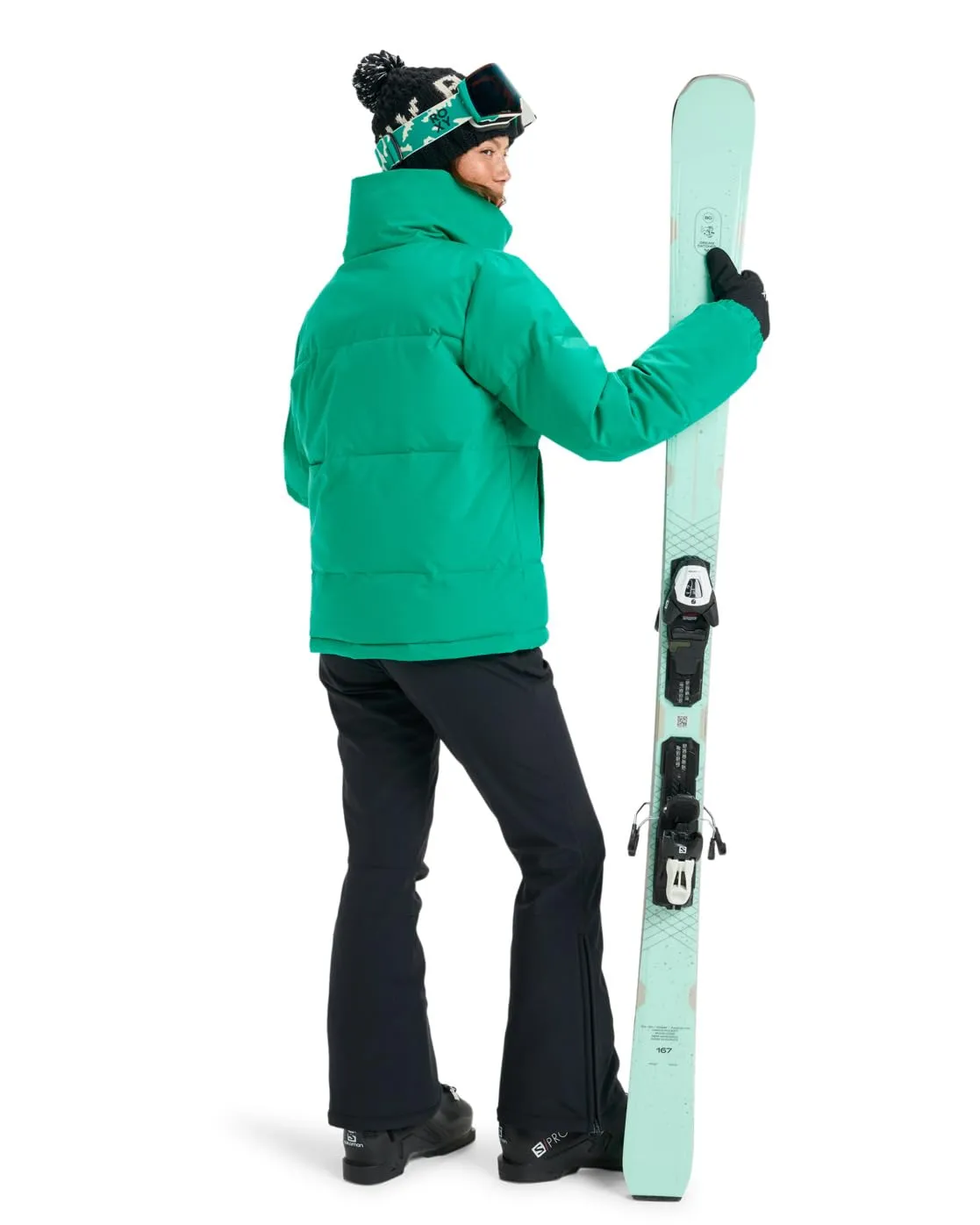 Roxy Snow Winter Rebel Jacket - Vivid Green - XXL - immagine 7
