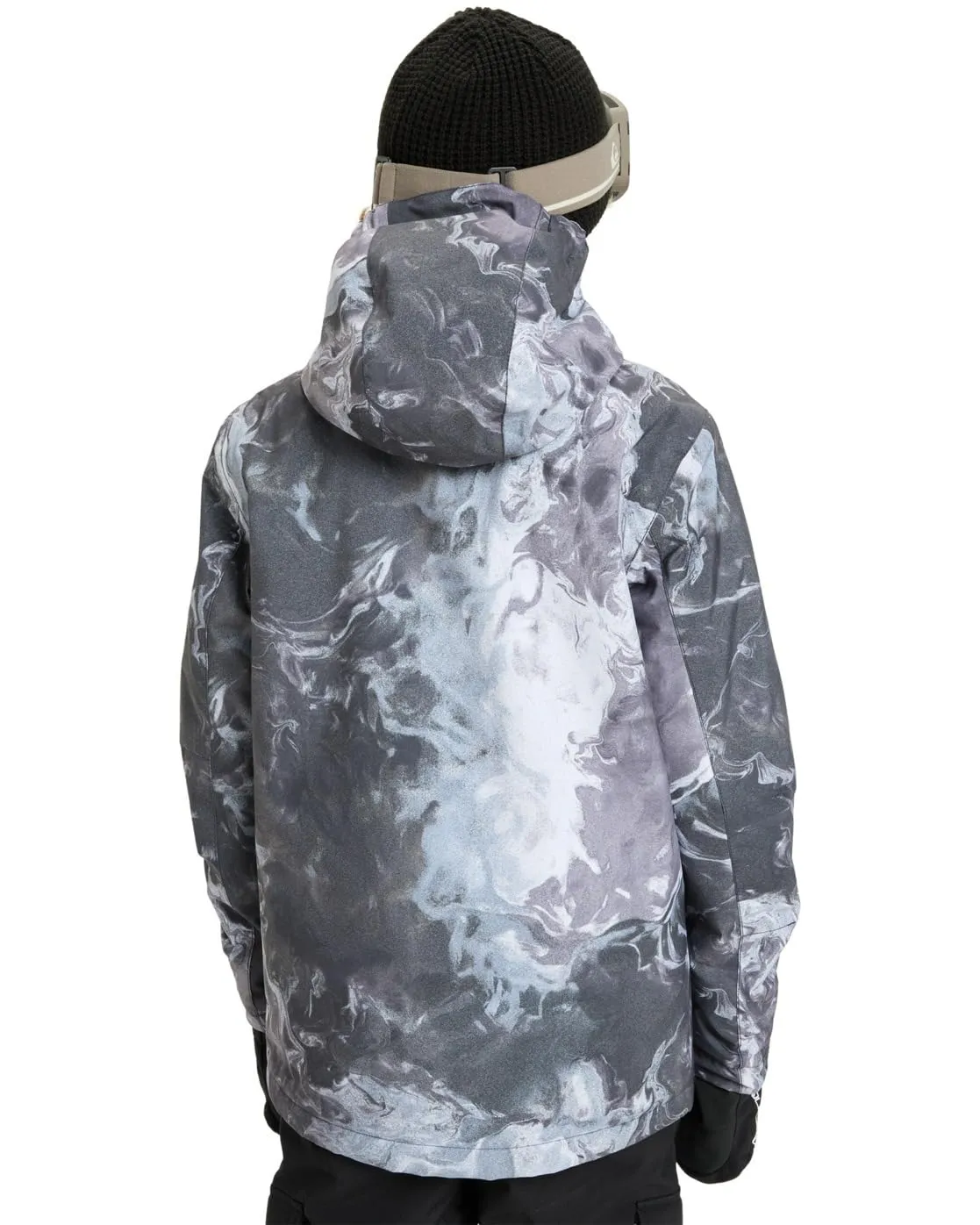 Quiksilver Mission Printed Snow Jacket - Nero, Size 8 - immagine 2