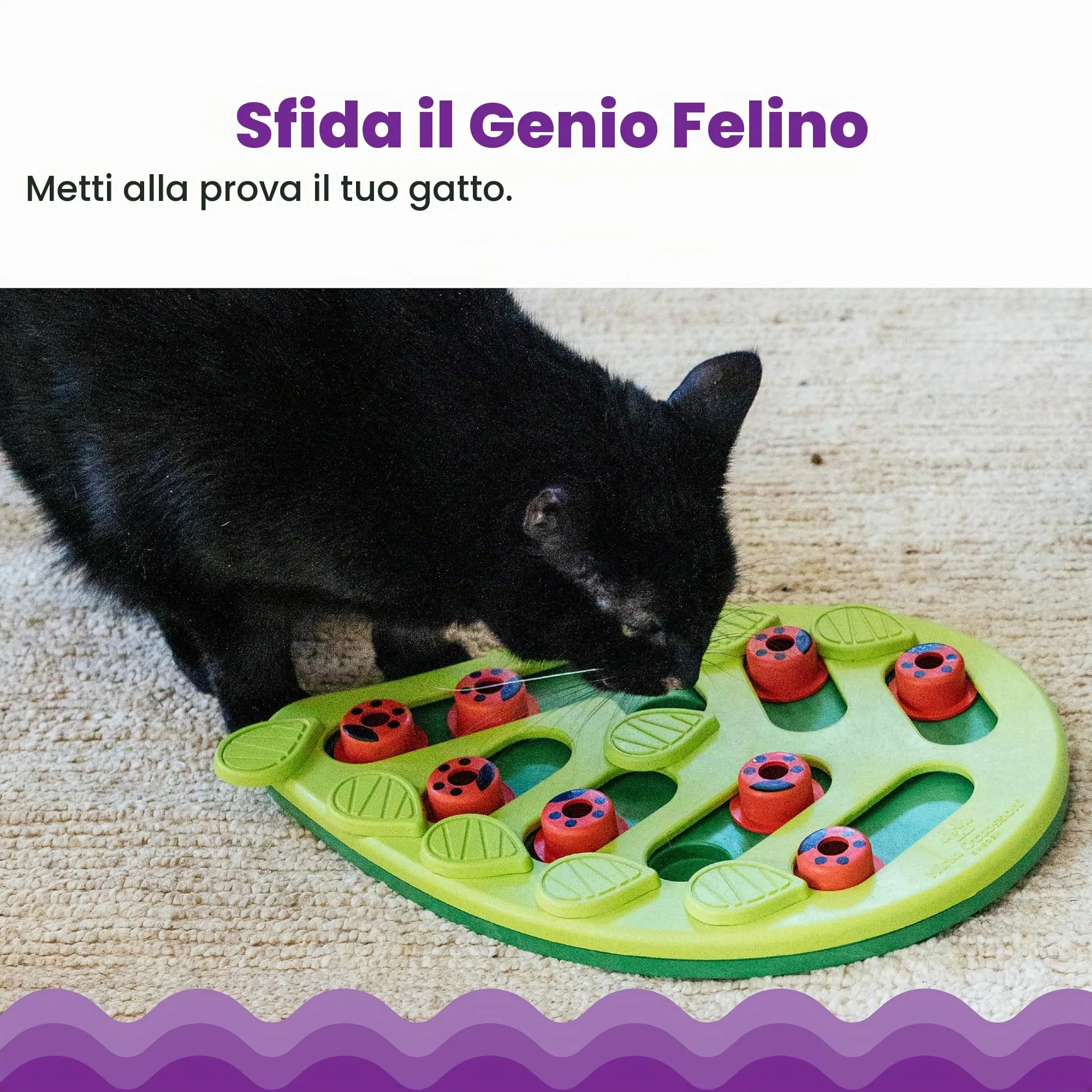 Catstages Nina Ottosson Buggin Out Gioco Rompicapo Interattivo per Gatti - immagine 2